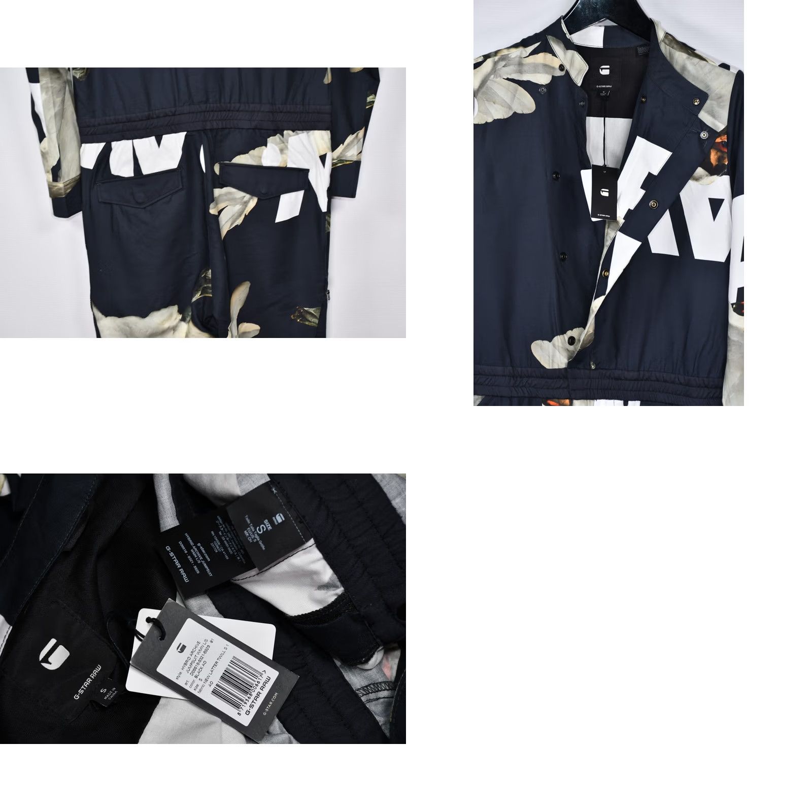 G-Star G-Star RAW Hybrid Archive Jumpsuit WOMEN S Multicolor 56% Lyocell 44% Cotton NEW One-Piece Stars Style D06616-9321-5929 Size 28" / US 6 / IT 42 - 9 Thumbnail