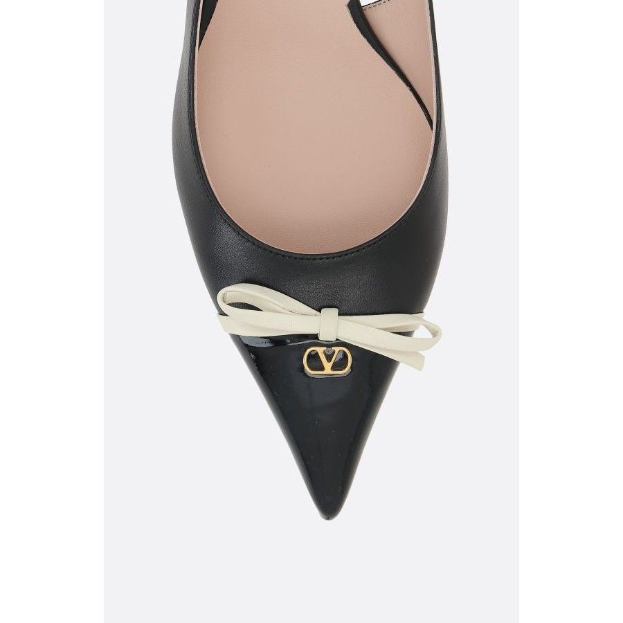 Valentino VALENTINO Bepointy Black Leather Slingbacks New & Authentic Size US 9 / IT 39 - 5 Thumbnail