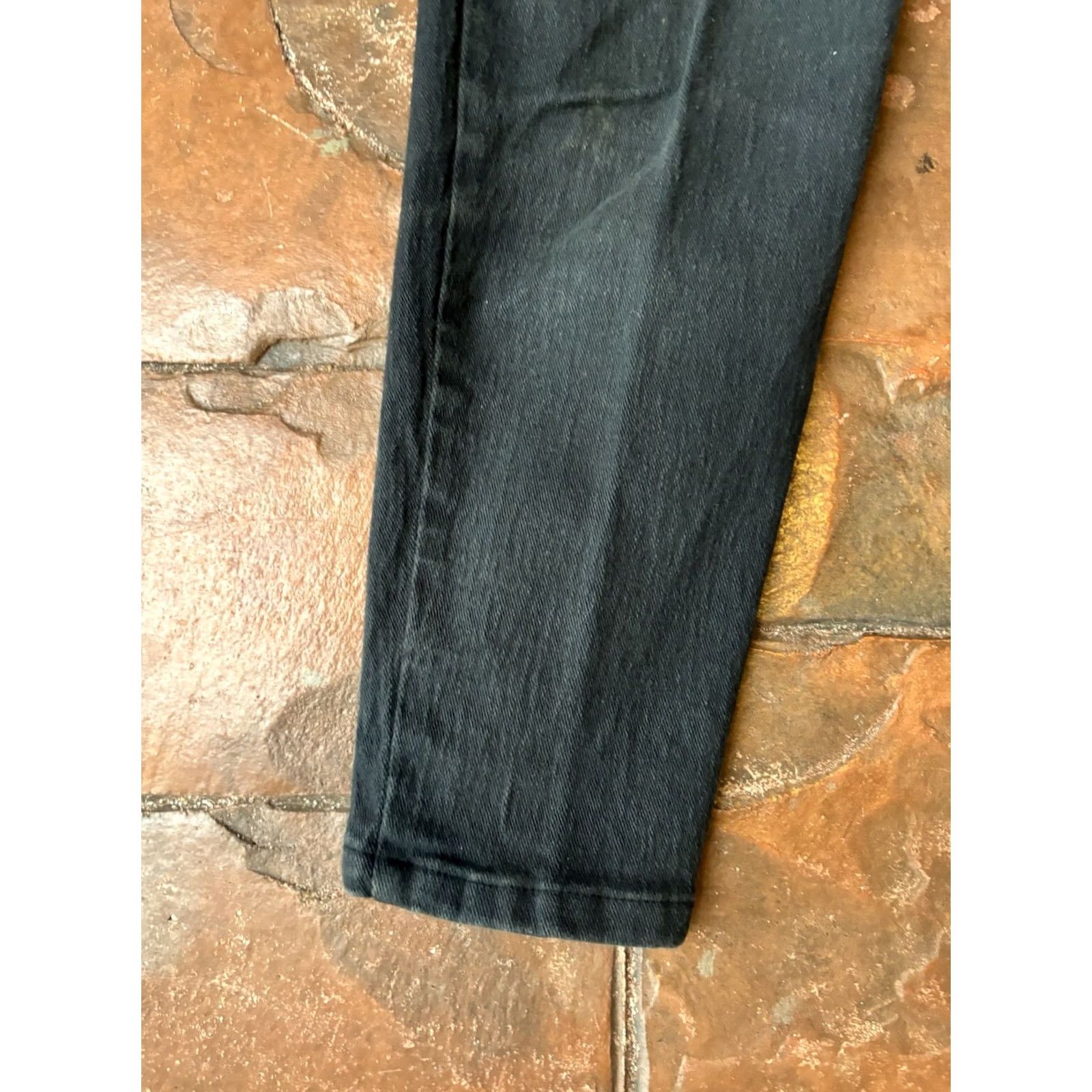 Vintage VINTAGE Kimberly Pants Women’s 7 Black Tapered Leg Zip Bow Ankle Zip 70s Chino Hippie Size 28" / US 6 / IT 42 - 5 Thumbnail