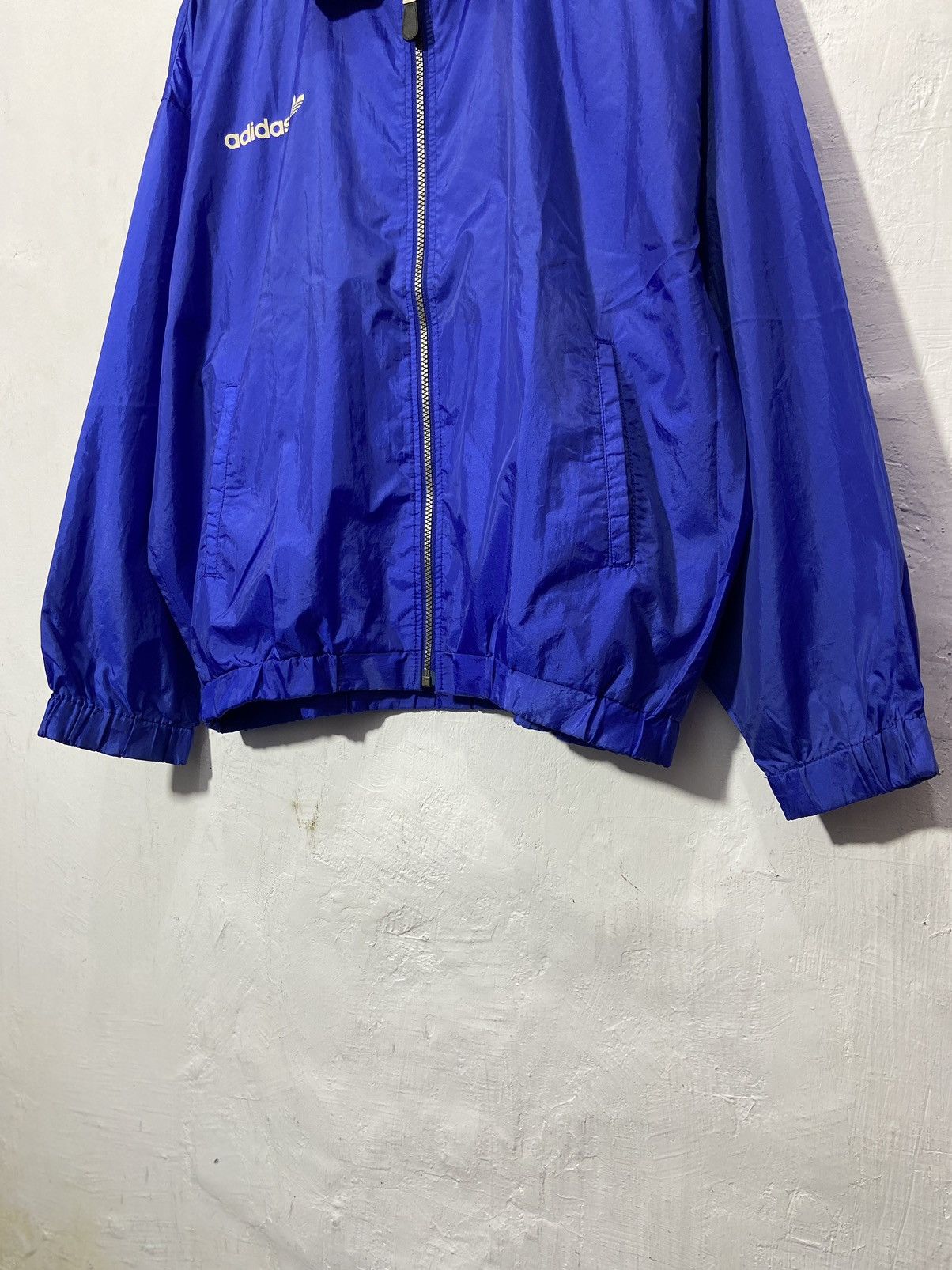 Adidas Vintage Adidas Trefoil Descente Boxy Light Jacket Blue Size US L / EU 52-54 / 3 - 4 Thumbnail