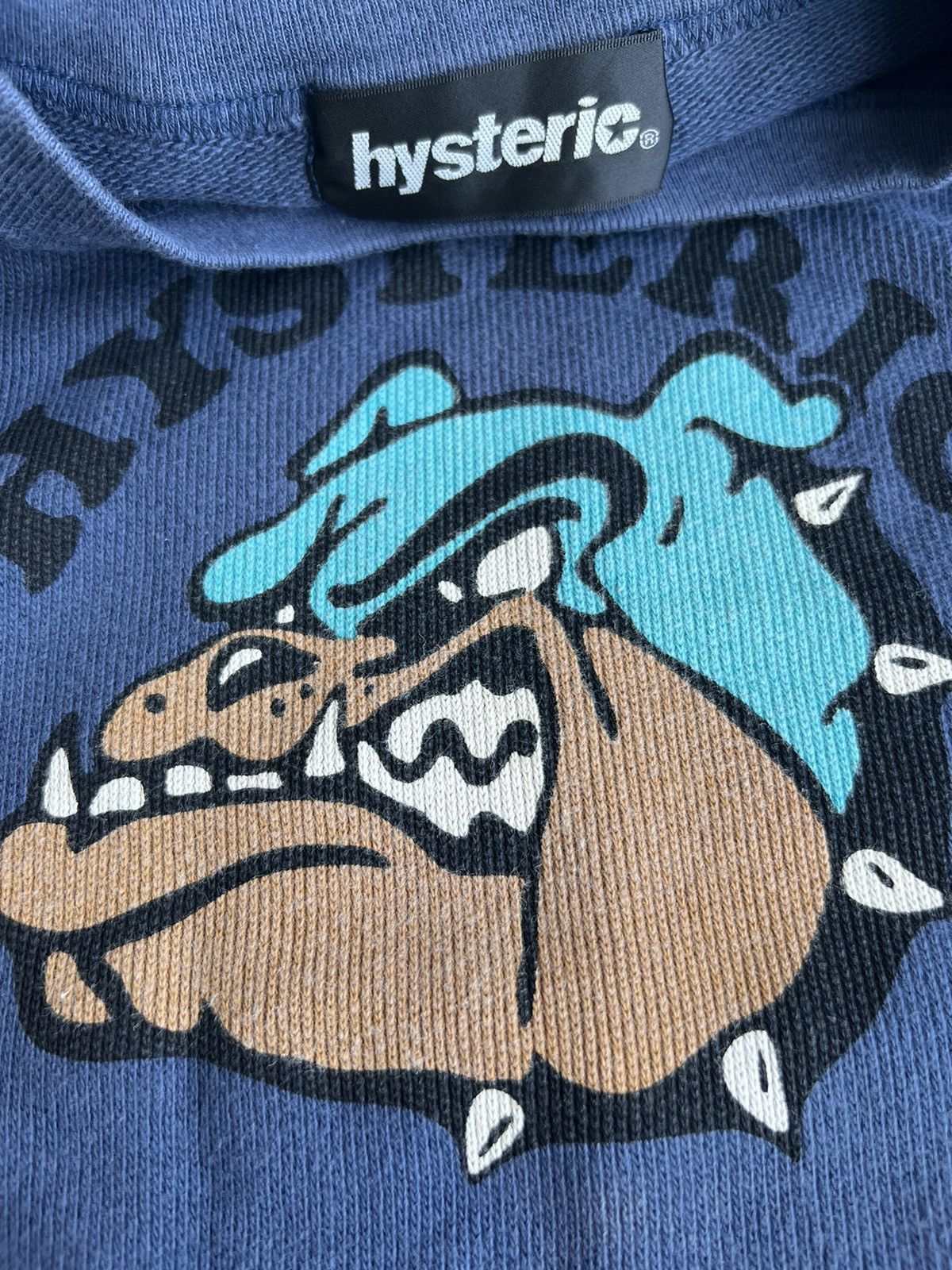 Hysteric Glamour 1990s Hysteric Glamour Bull Dog Baggy Crewneck Sweater Size US M / EU 48-50 / 2 - 8 Thumbnail