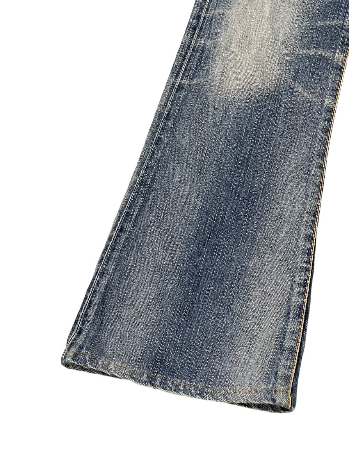 Edwin Flare Jeans Edwin Japan Distress Low Rise Boot Cut 6🟦3 Size US 29 - 5 Thumbnail
