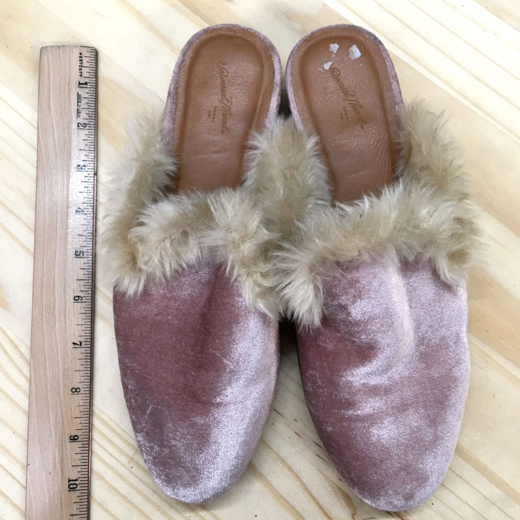 Vintage Universal Thread Sandals Womens 7 Bibiana Mule Block Heels Pink Slip On Fur Sandal Women M Pink Black Fur Trim Casual Slide Shoes Womens Size US 7 / IT 37 - 6 Thumbnail
