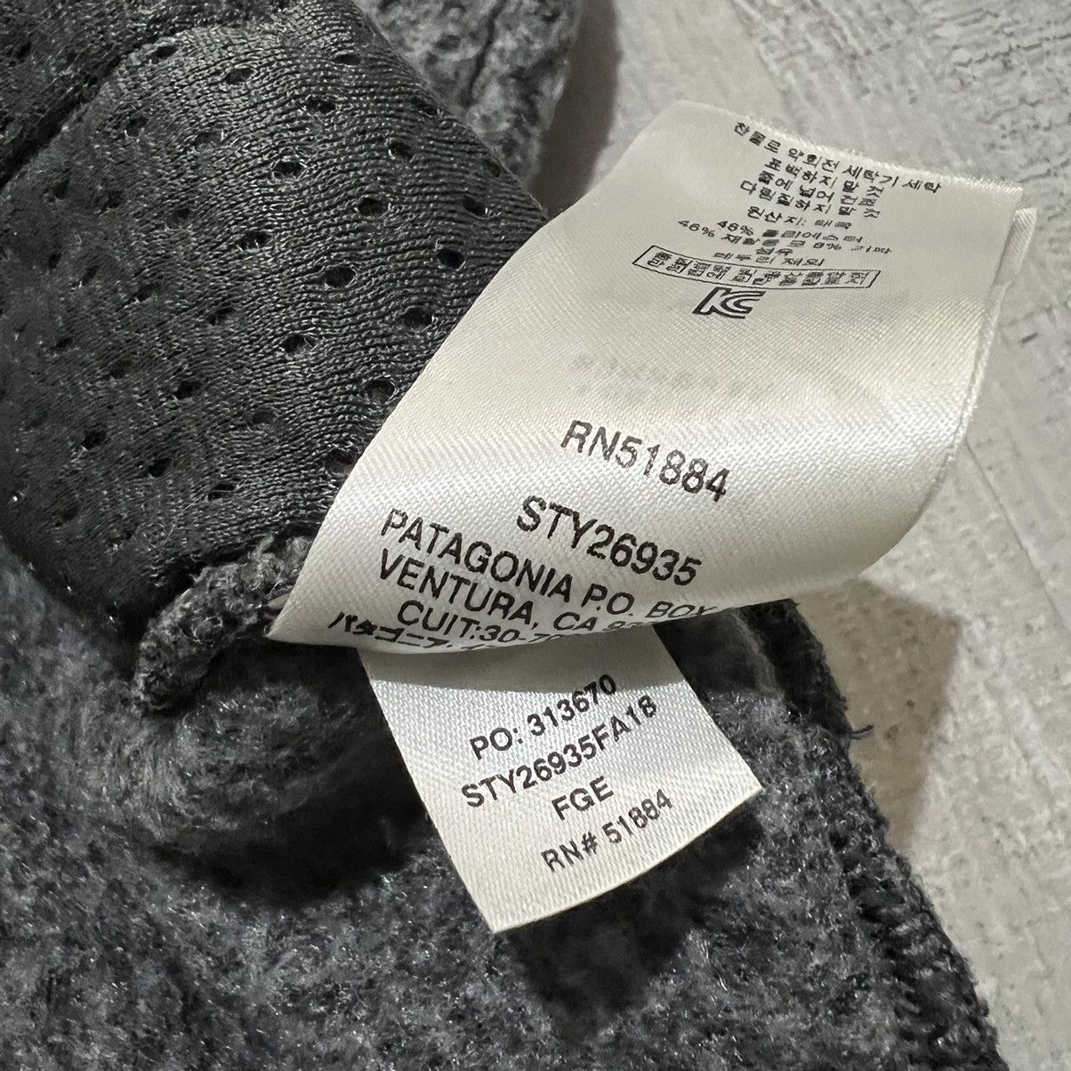Patagonia Patagonia Woolyester Full Zip Fleece Jacket Forge Gray Size US L / EU 52-54 / 3 - 6 Thumbnail