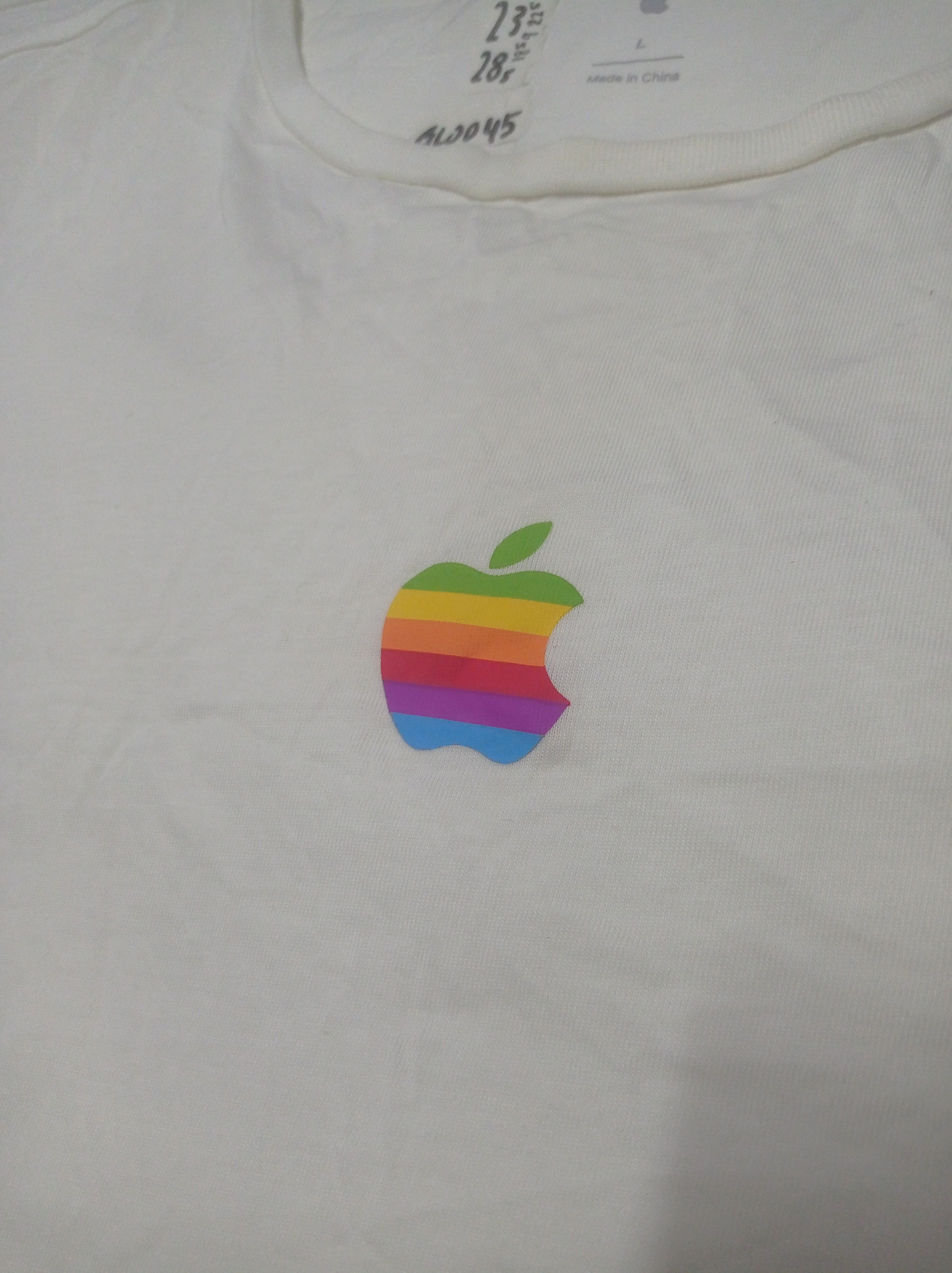 Apple Apple store white tee y2k Size US L / EU 52-54 / 3 - 3 Thumbnail