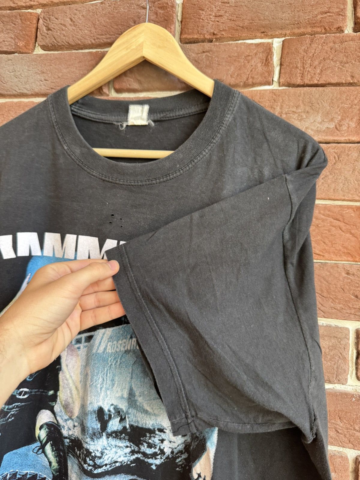 Band Tees Rare 00s Rammstein rosenrot Vintage Band T-Shirt Metal Rock Size US XL / EU 56 / 4 - 6 Thumbnail