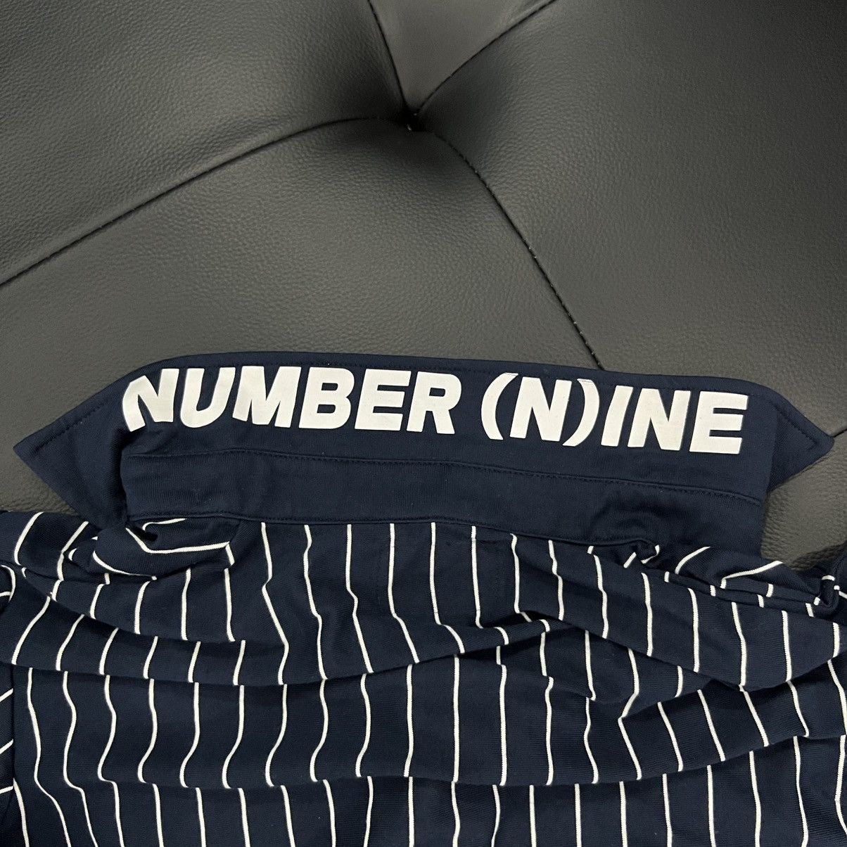 Number (N)ine Number (N)ine Striped Rubber Print Collar Polo Shirt Size US S / EU 44-46 / 1 - 4 Thumbnail