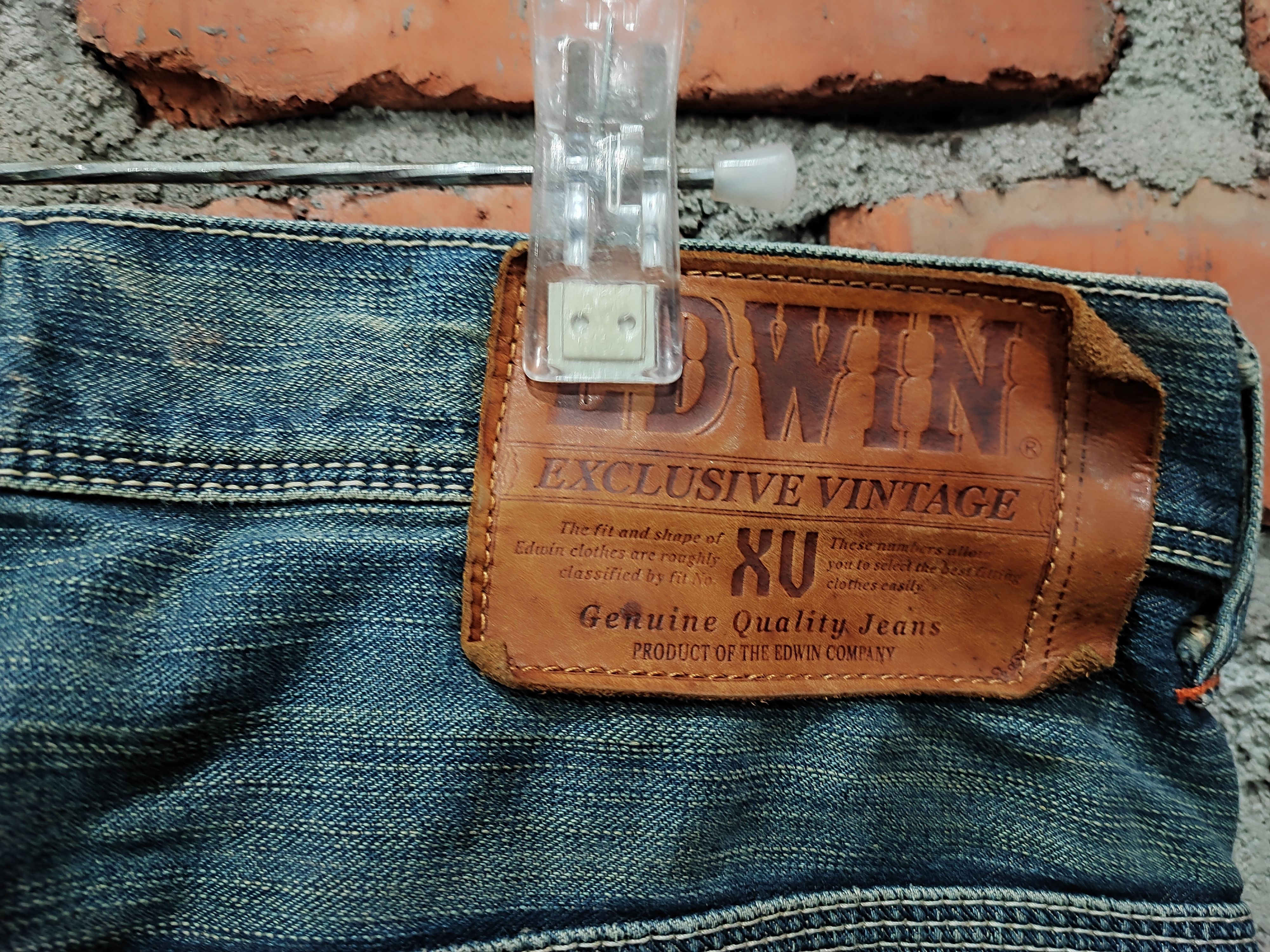 Number (N)ine Vintage Edwin XV Distressed Denim Baggy Pants Size US 35 - 11 Thumbnail