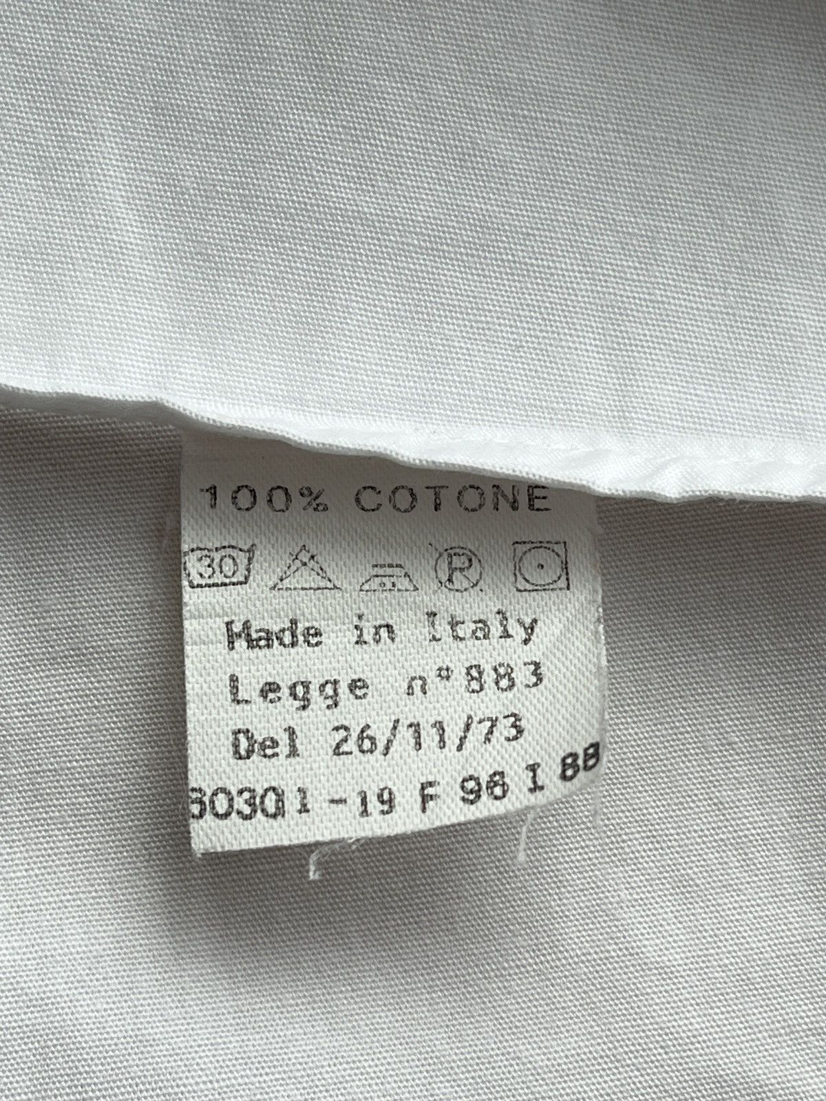Valentino Vintage Valentino White Shirt Logo Italy Luxury 90s Size US L / EU 52-54 / 3 - 10 Thumbnail