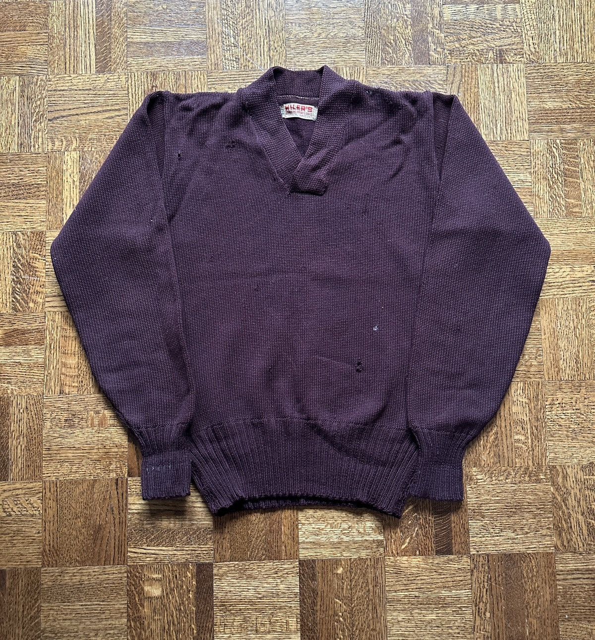 Other Vintage 40s Spalding Sportgoods Varsity Knit Sweater Size US M / EU 48-50 / 2 - 1 Thumbnail