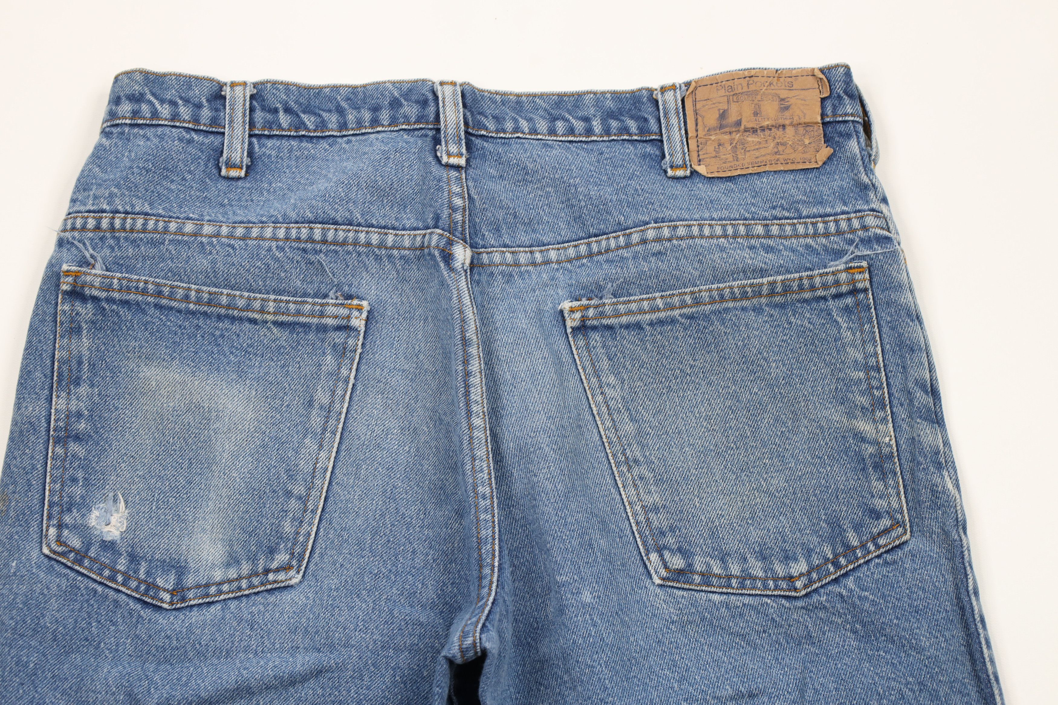 Vintage Vintage 70s Streetwear Flared Bootcut Denim Jeans Blue USA Size US 34 / EU 50 - 8 Thumbnail