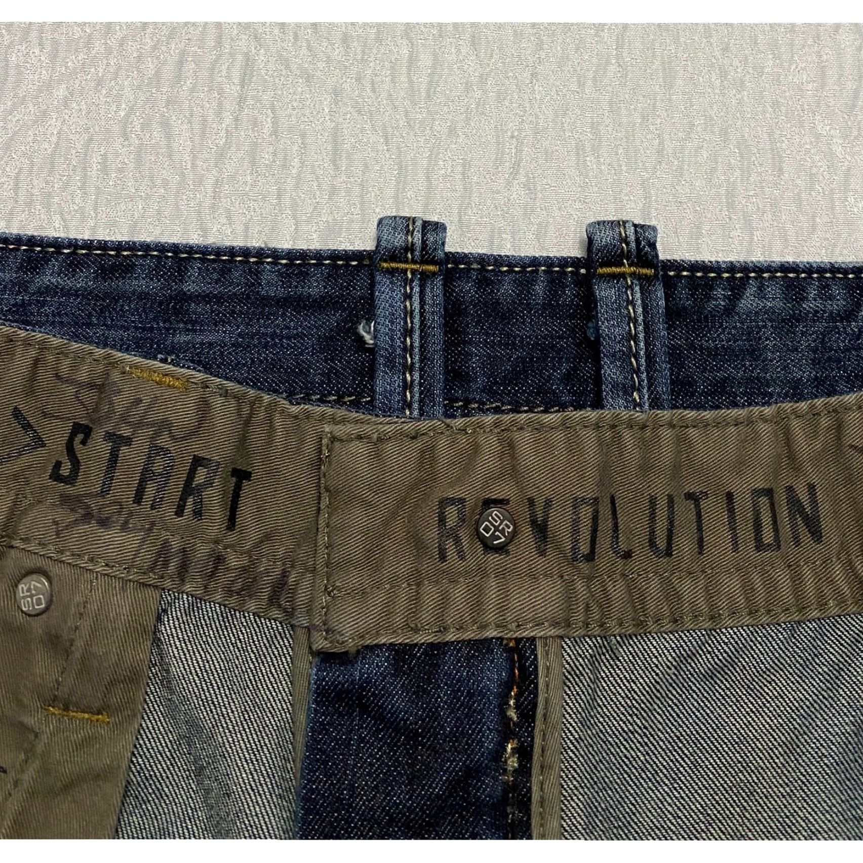 Vintage SR 07 Start Revolution Bootcut Jeans Men's Size 40×31 Blue Denim Distressed Pockets 5-Pocket Zipper Button Classic Fit Size US 40 / EU 56 - 7 Thumbnail