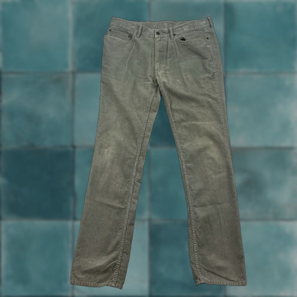 Polo Ralph Lauren Polo Ralph Lauren Pants Pants 36x34 Dark Gray Straight Leg Classic Fit Cotton Corduroy 5-Pocket Size US M / EU 48-50 / 2 - 1 Thumbnail