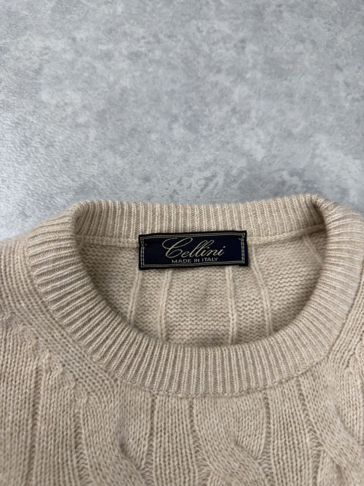 Other Cellini Wool Cashmere Cable Knit Sweater Size 5 Size US L / EU 52-54 / 3 - 6 Thumbnail