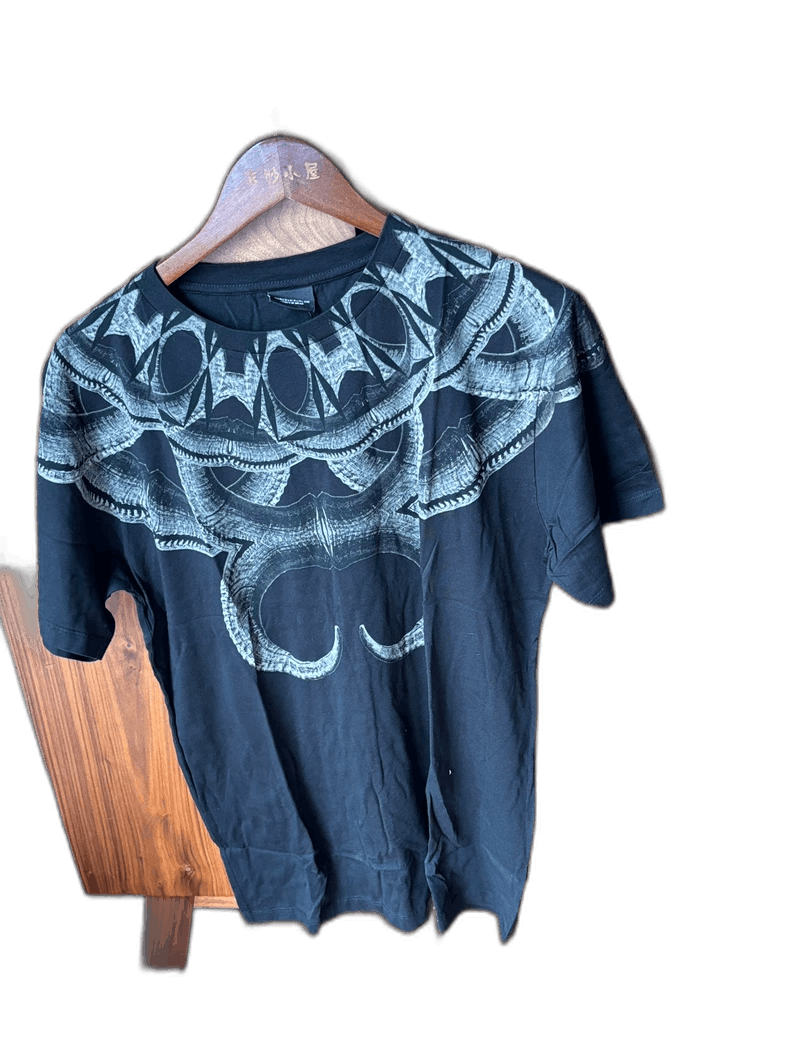 Marcelo Burlon Marcelo Burlon Black Short Sleeve T-Shirt Size US M / EU 48-50 / 2 - 1 Thumbnail