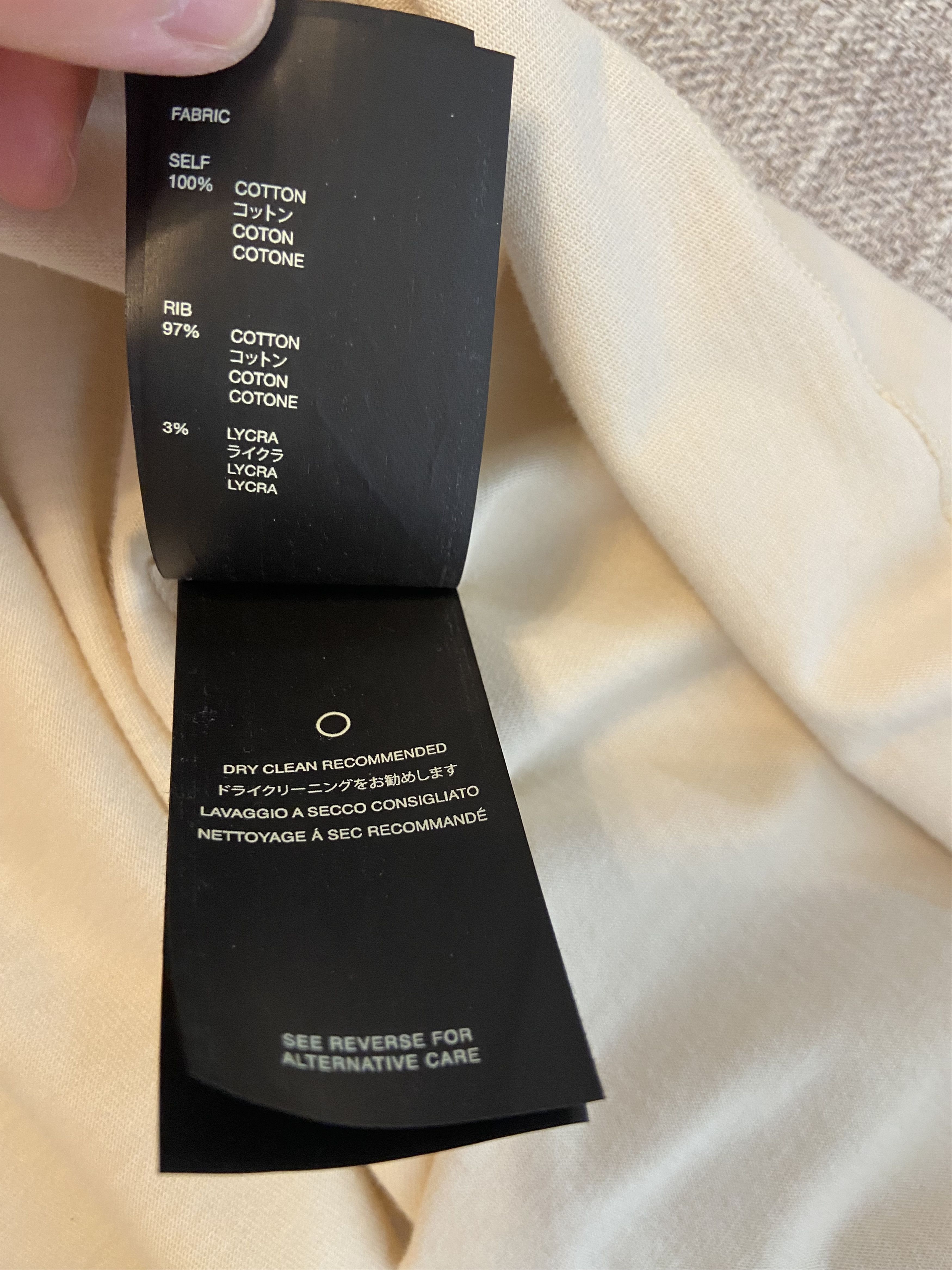 Fear of God fear of god mainline mock neck cotton L/S tee cream white Size US S / EU 44-46 / 1 - 5 Thumbnail