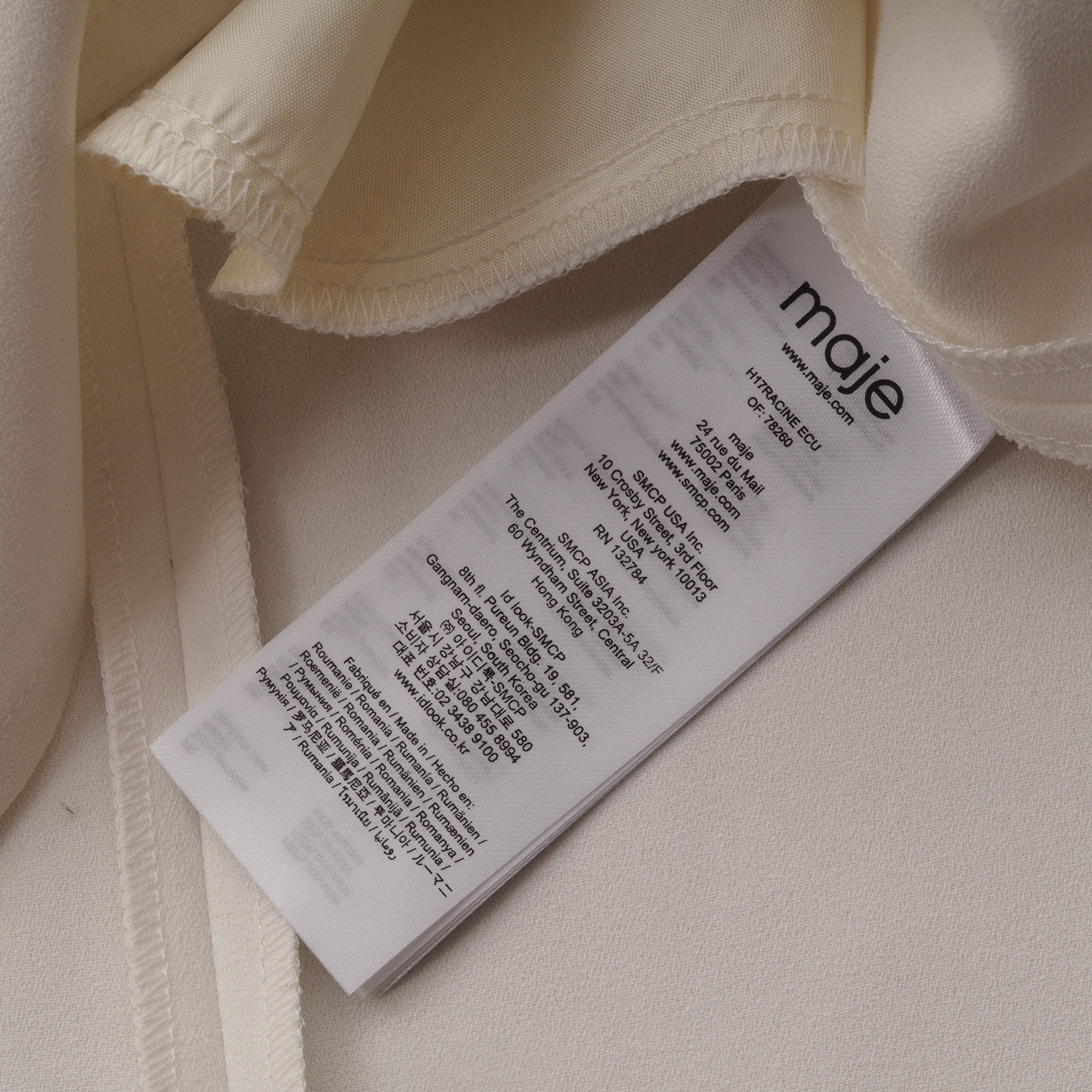 Maje Maje Women's Racine Ecu Lace Ivory White Dress Size S / US 4 / IT 40 - 6 Thumbnail
