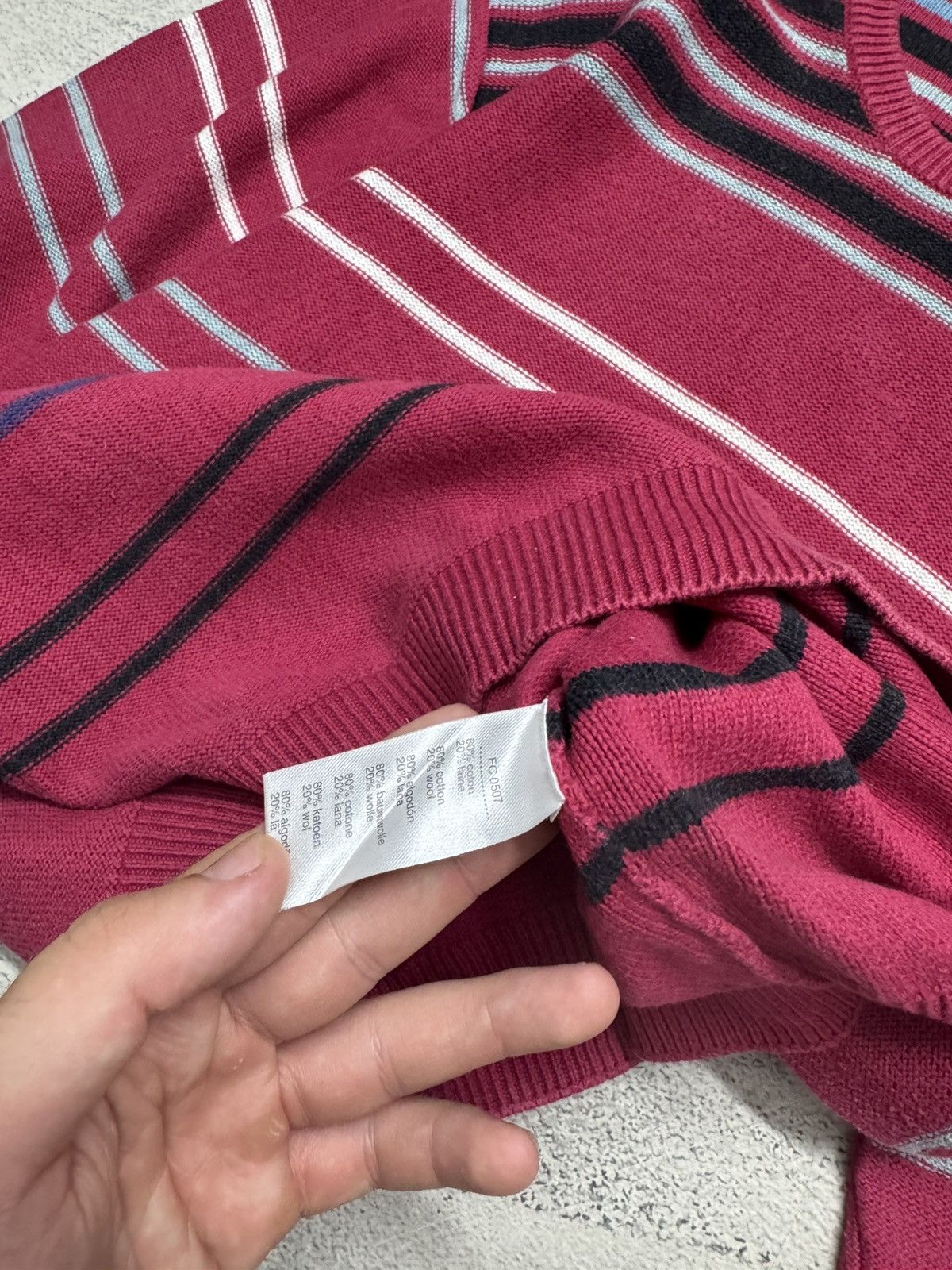 Lacoste Vintage Y2k Lacoste Striped Oversized Sweater 90’s Size US M / EU 48-50 / 2 - 7 Thumbnail