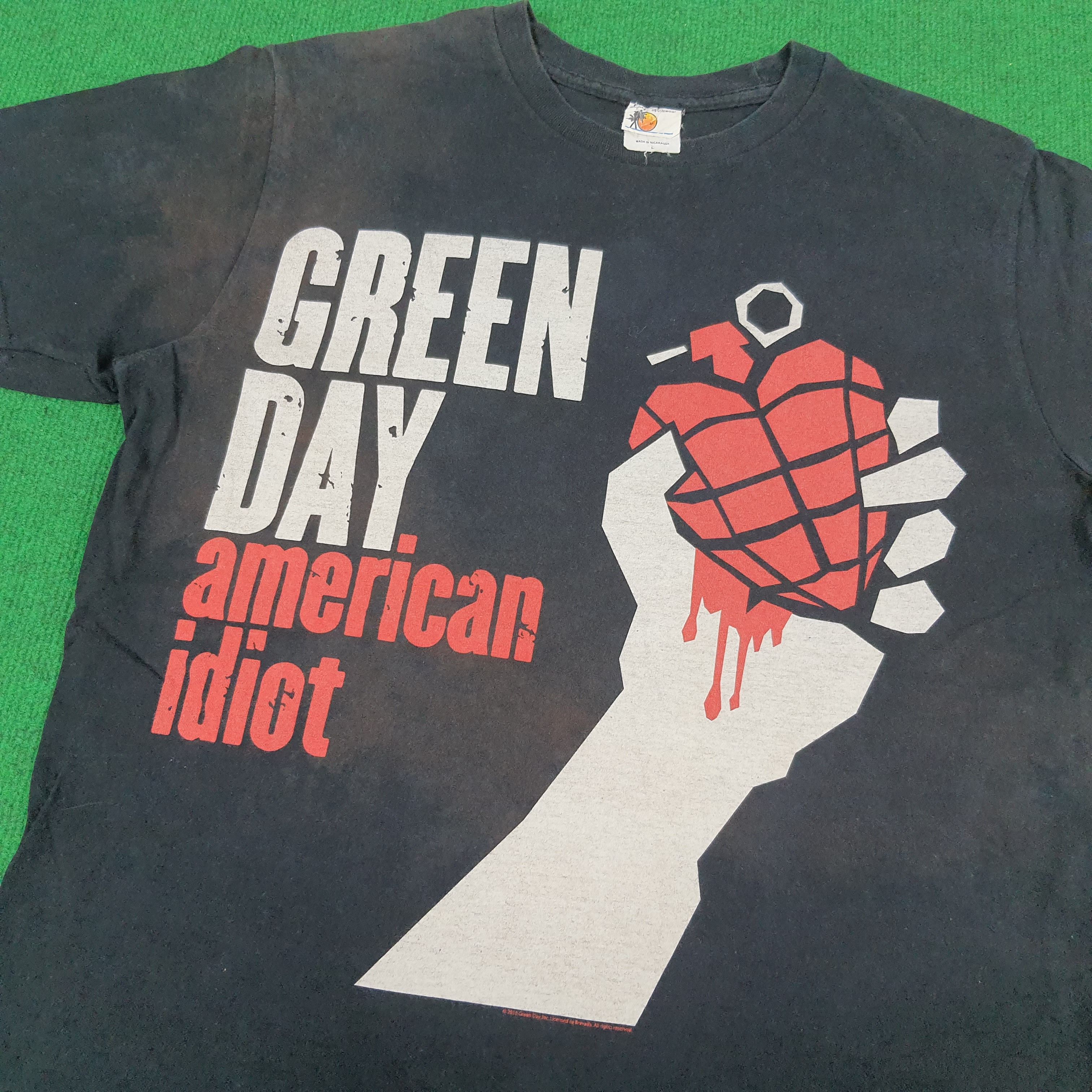Band Tees Vintage Greenday American Idiot Rock Band T-shirt Size US M / EU 48-50 / 2 - 2 Thumbnail