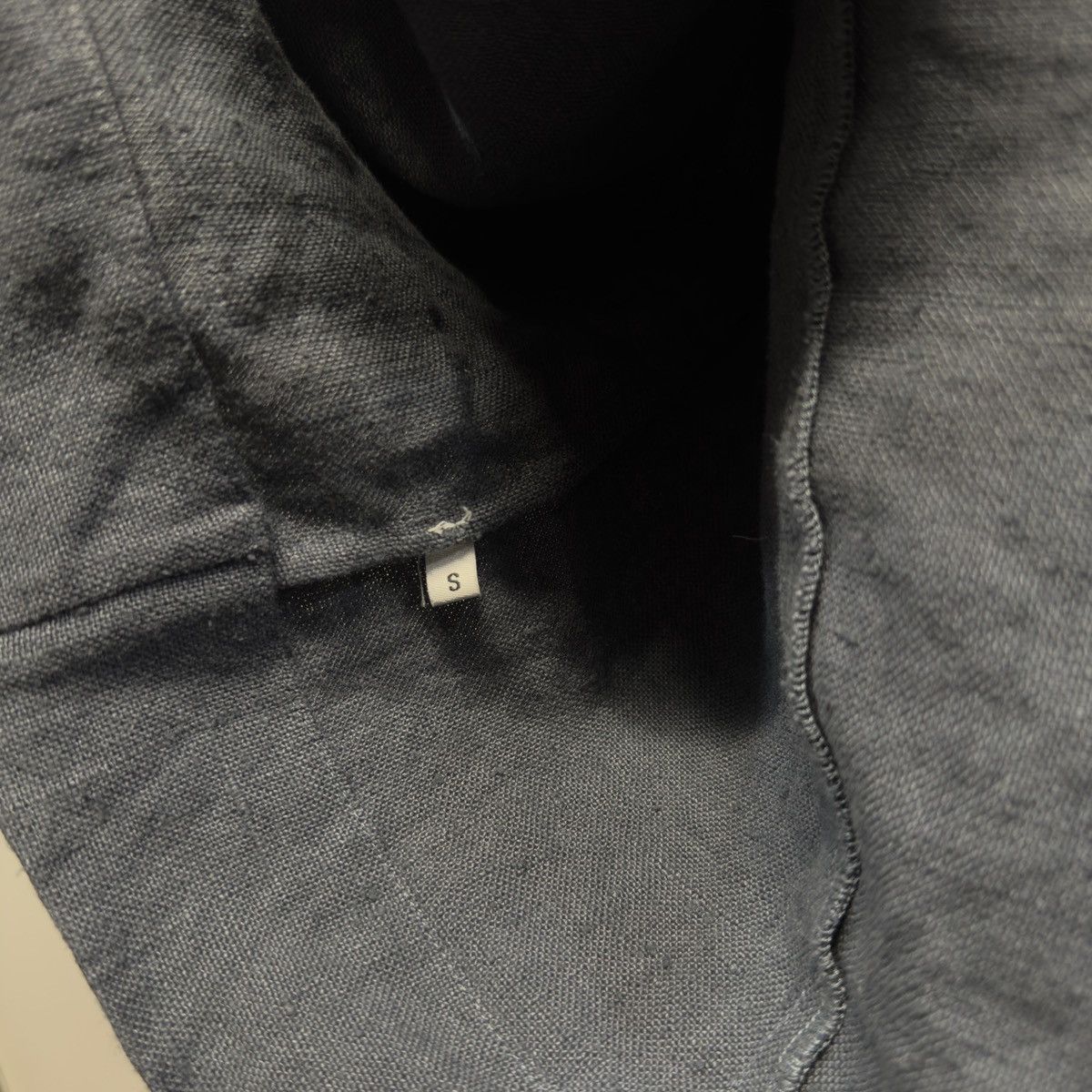 William Frederick William Frederick Dusty Blue Butcher Linen Cafe Jacket Size US S / EU 44-46 / 1 - 6 Thumbnail
