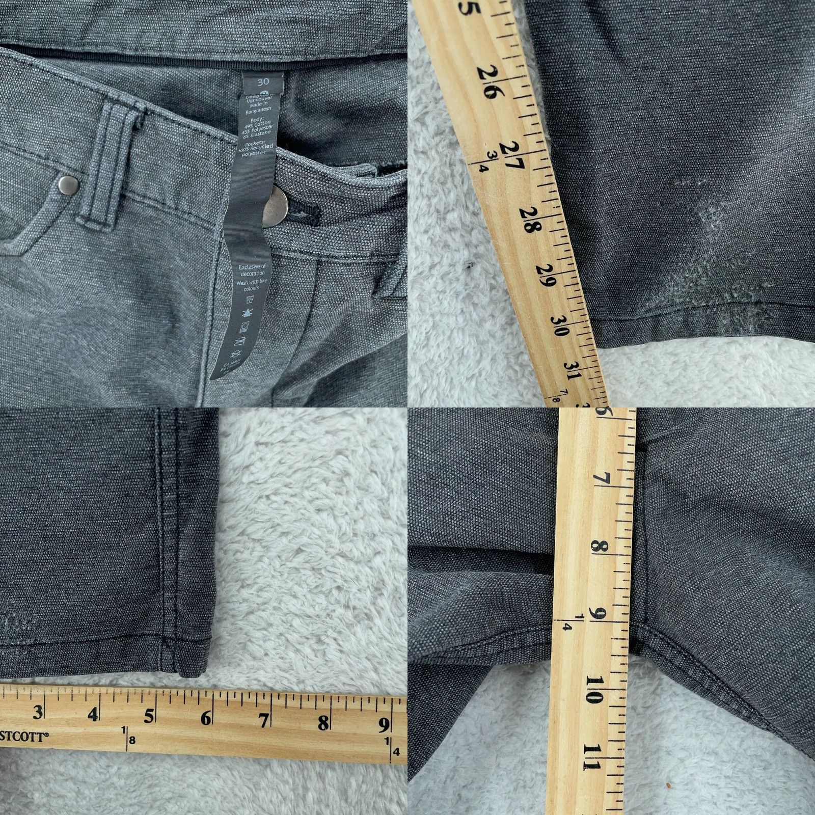 Lululemon Lululemon ABC Pants Mens FITS 32x30 Gray Stretch Slim Fit 5-Pockets Skinny Leg Pants Size US 32 / EU 48 - 8 Thumbnail