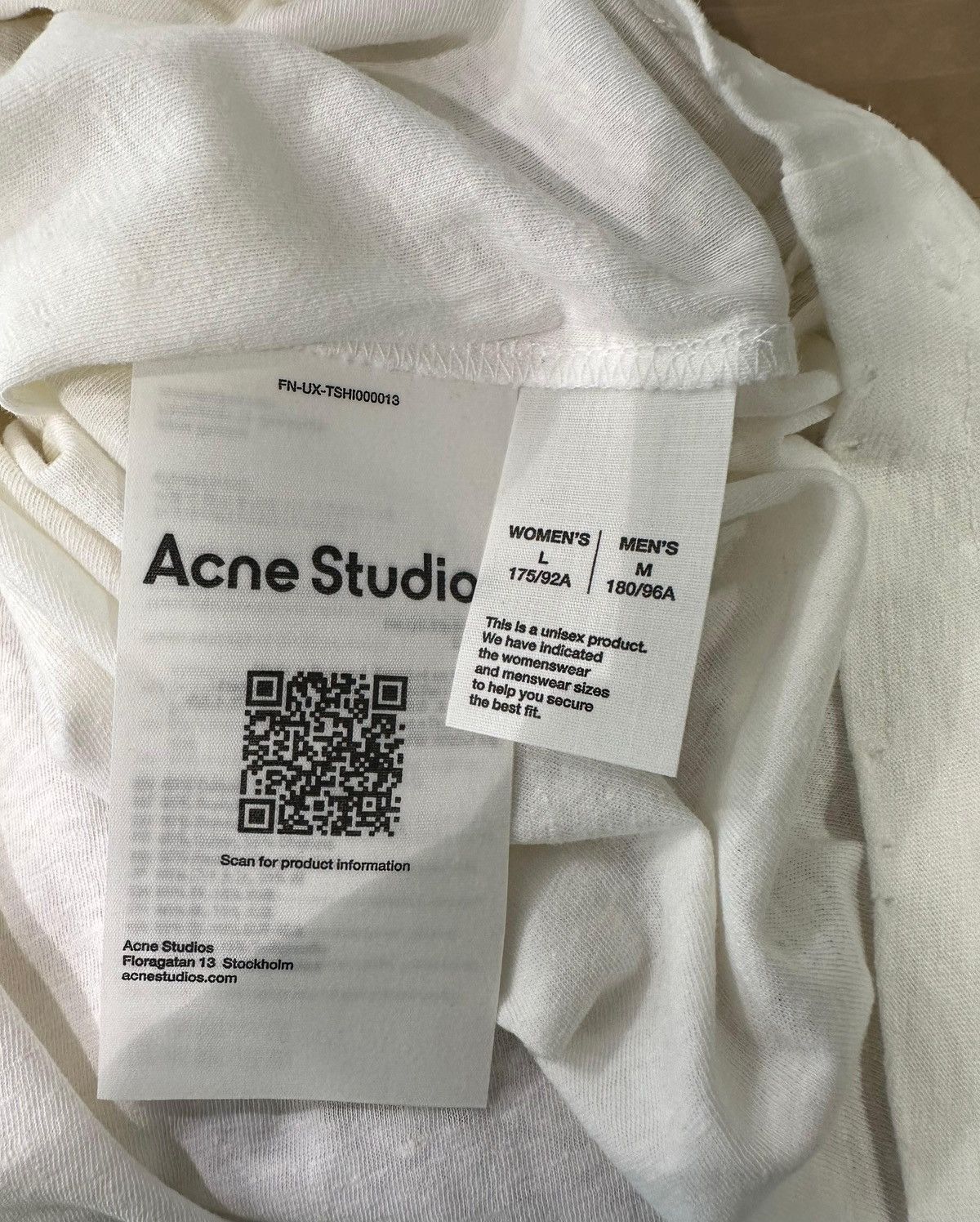 Acne Studios ACNE STUDIOS - Logo T-shirt Relaxed Fit Dusty White Size US M / EU 48-50 / 2 - 3 Thumbnail