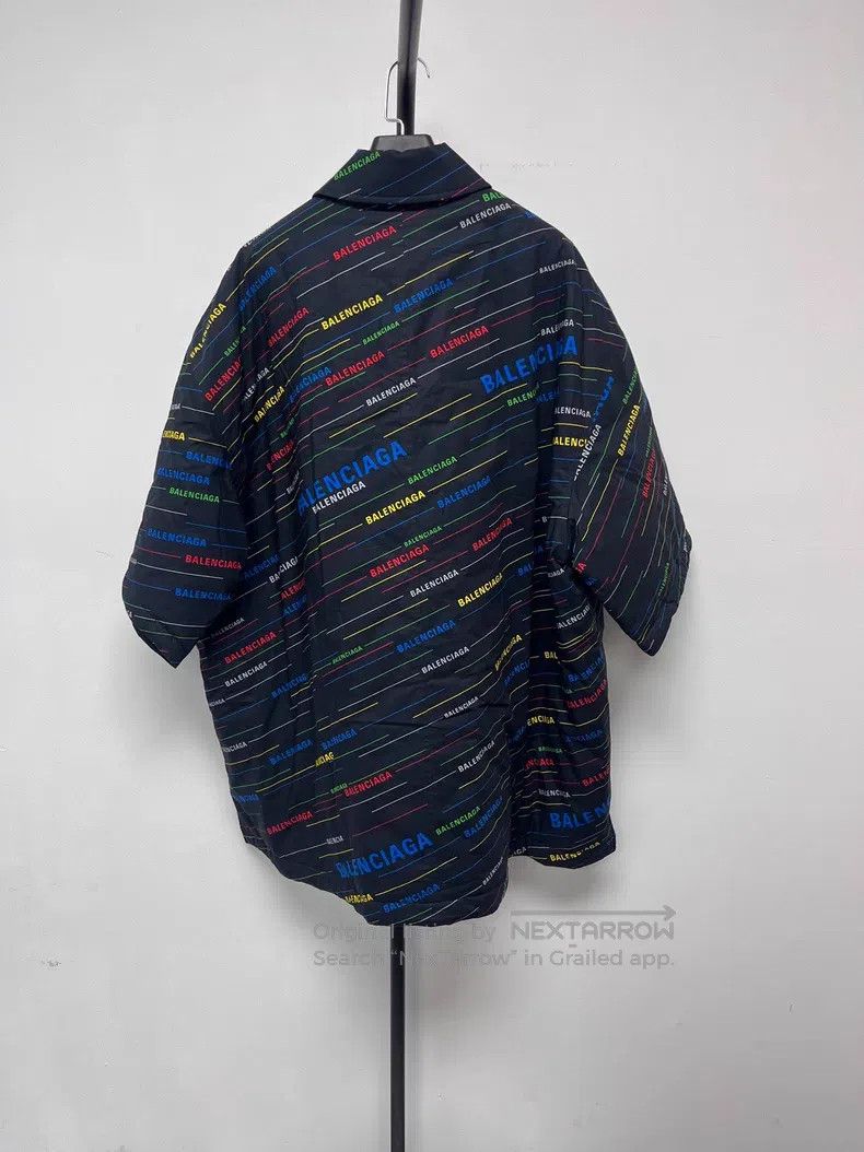 Balenciaga Balenciaga Letter Printed Single-Breasted Lapel Short Slee Size US M / EU 48-50 / 2 - 2 Thumbnail