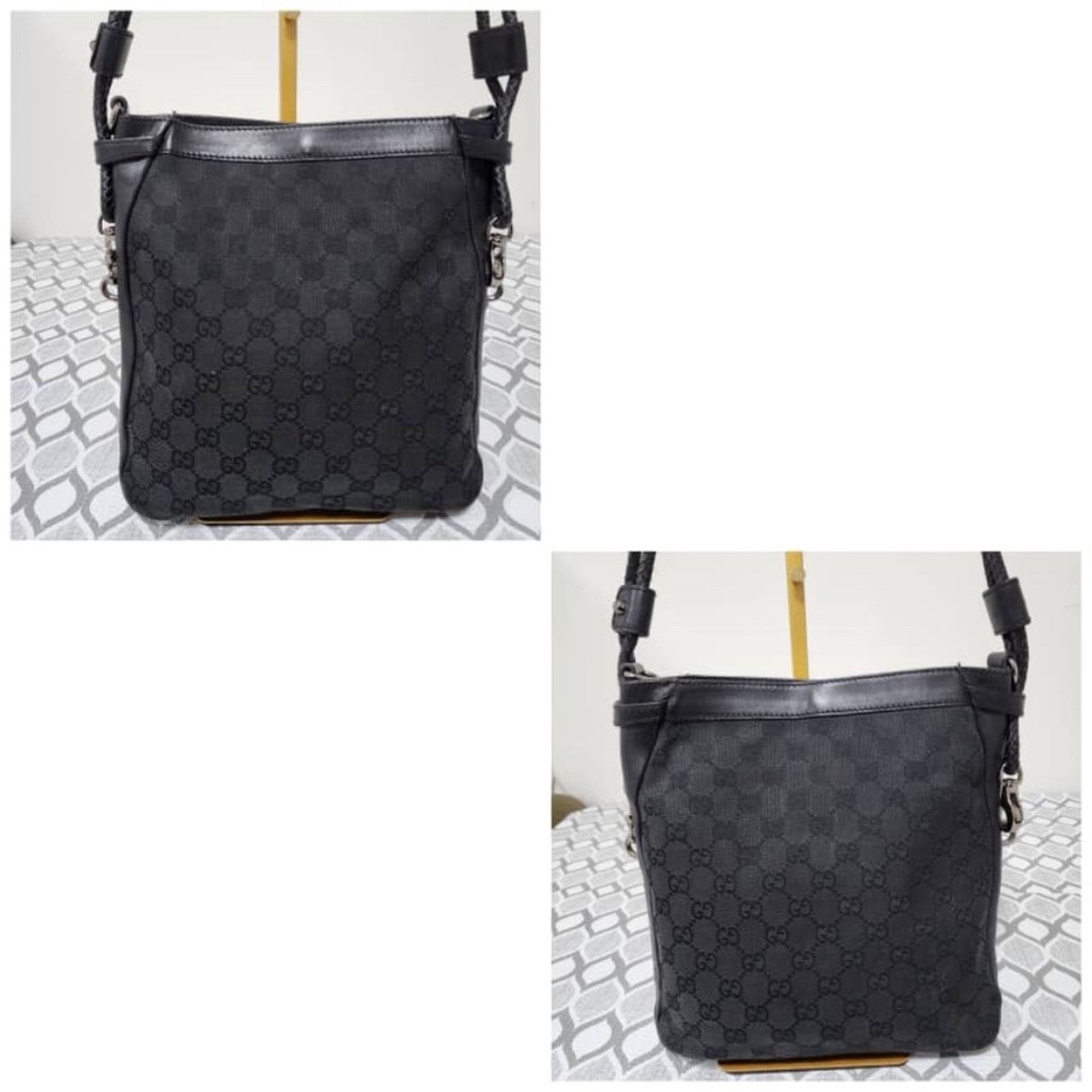 Gucci Authentic GUCCI GG Canvas Shoulder Bag Black Size ONE SIZE - 5 Thumbnail