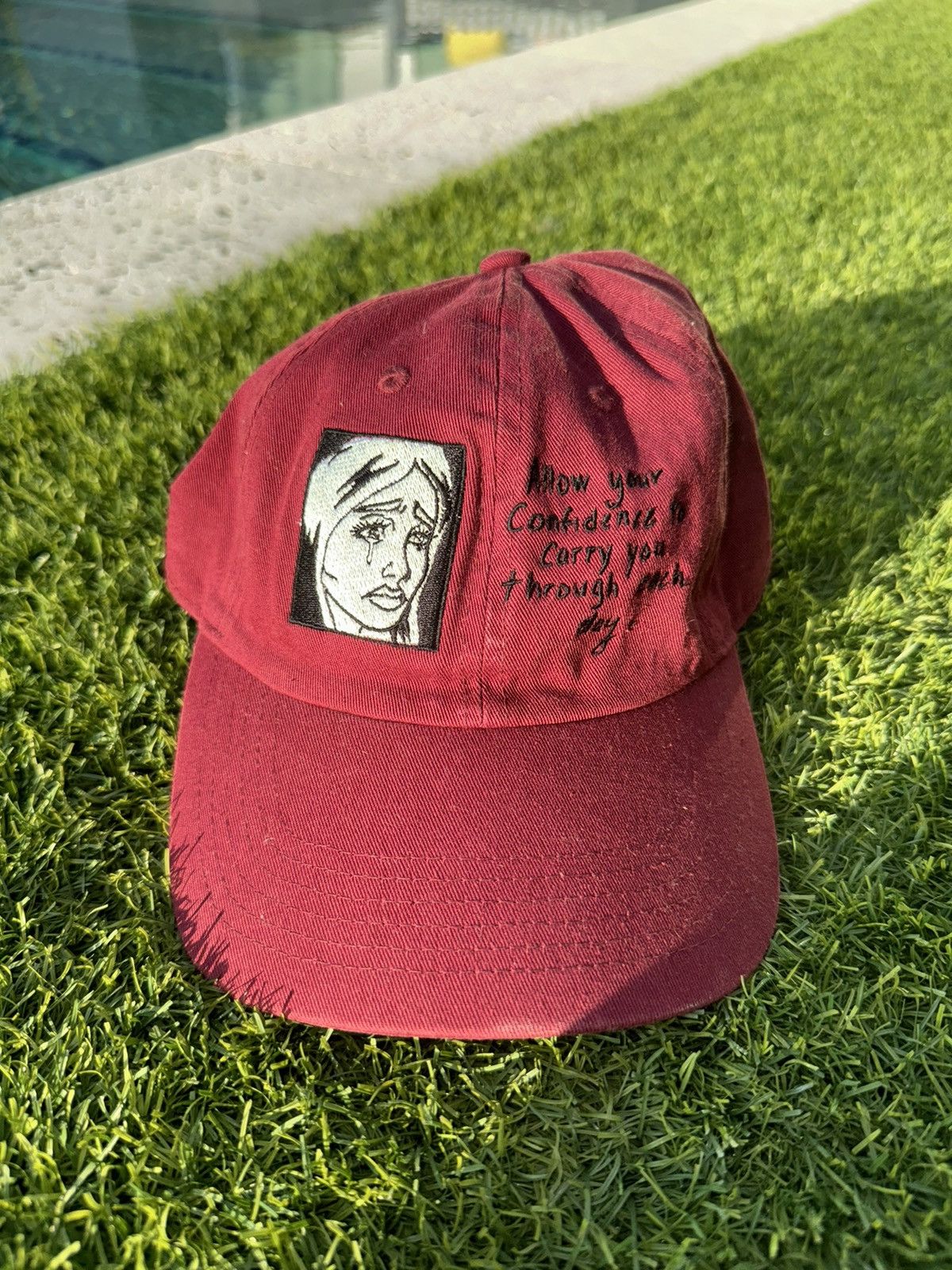 Vintage Custom Maroon Hat 1/1 Size ONE SIZE - 1 Thumbnail