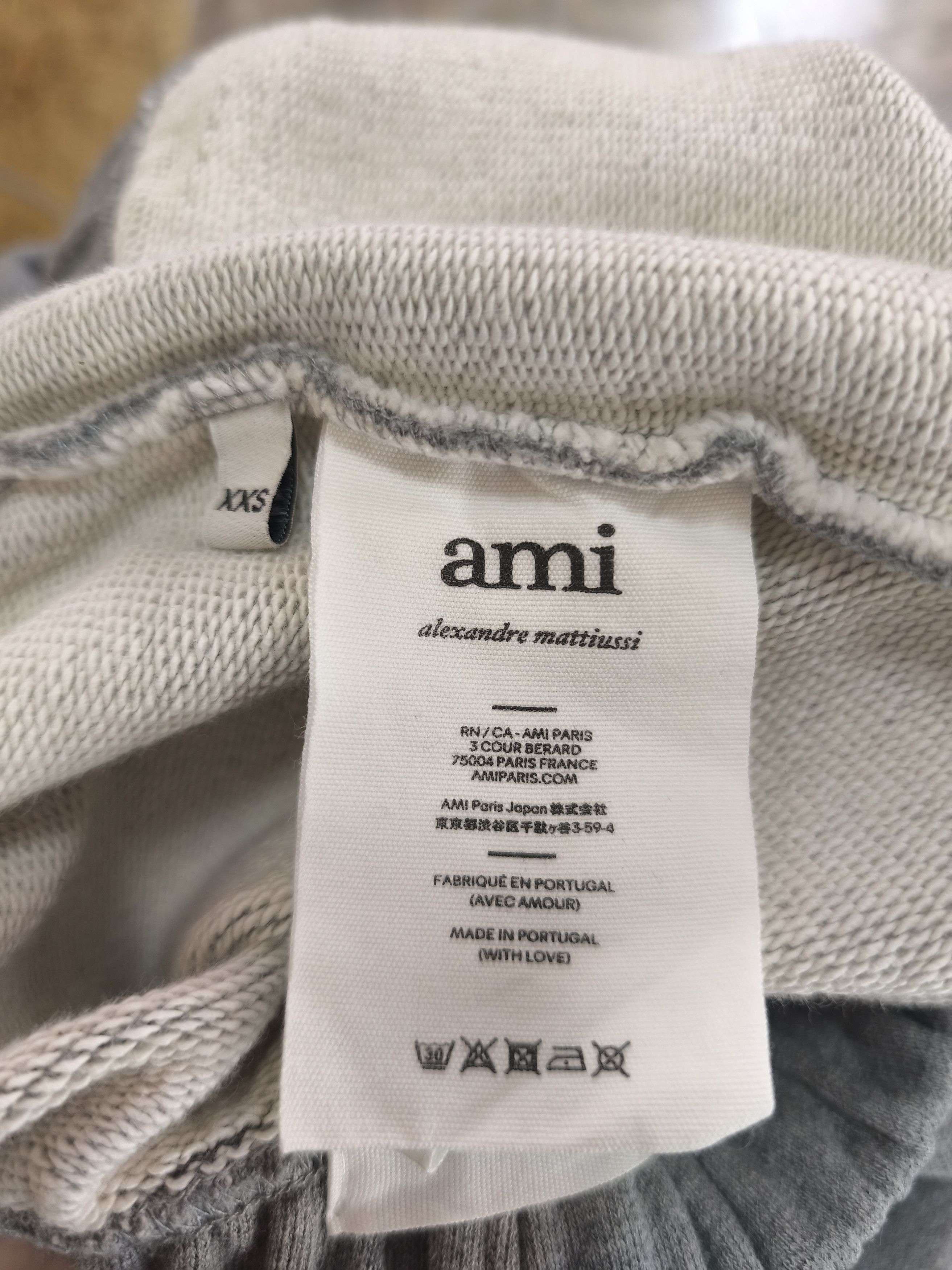 AMI AMI Army Heart Logo Track Pants Heather Gray Size 22" - 8 Thumbnail