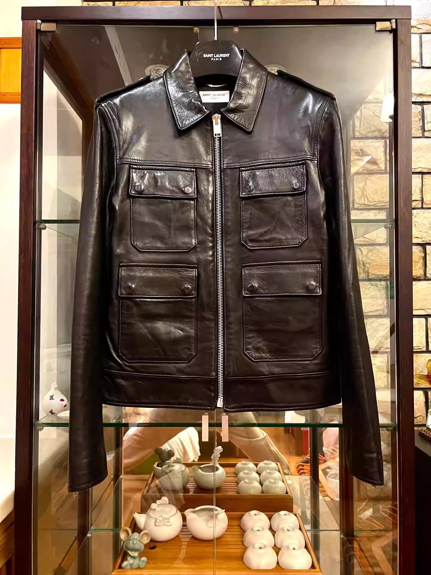 Saint Laurent Paris saint laurent Military Four-Pocket Button Leather Jacket-25 Size US M / EU 48-50 / 2 - 4 Thumbnail