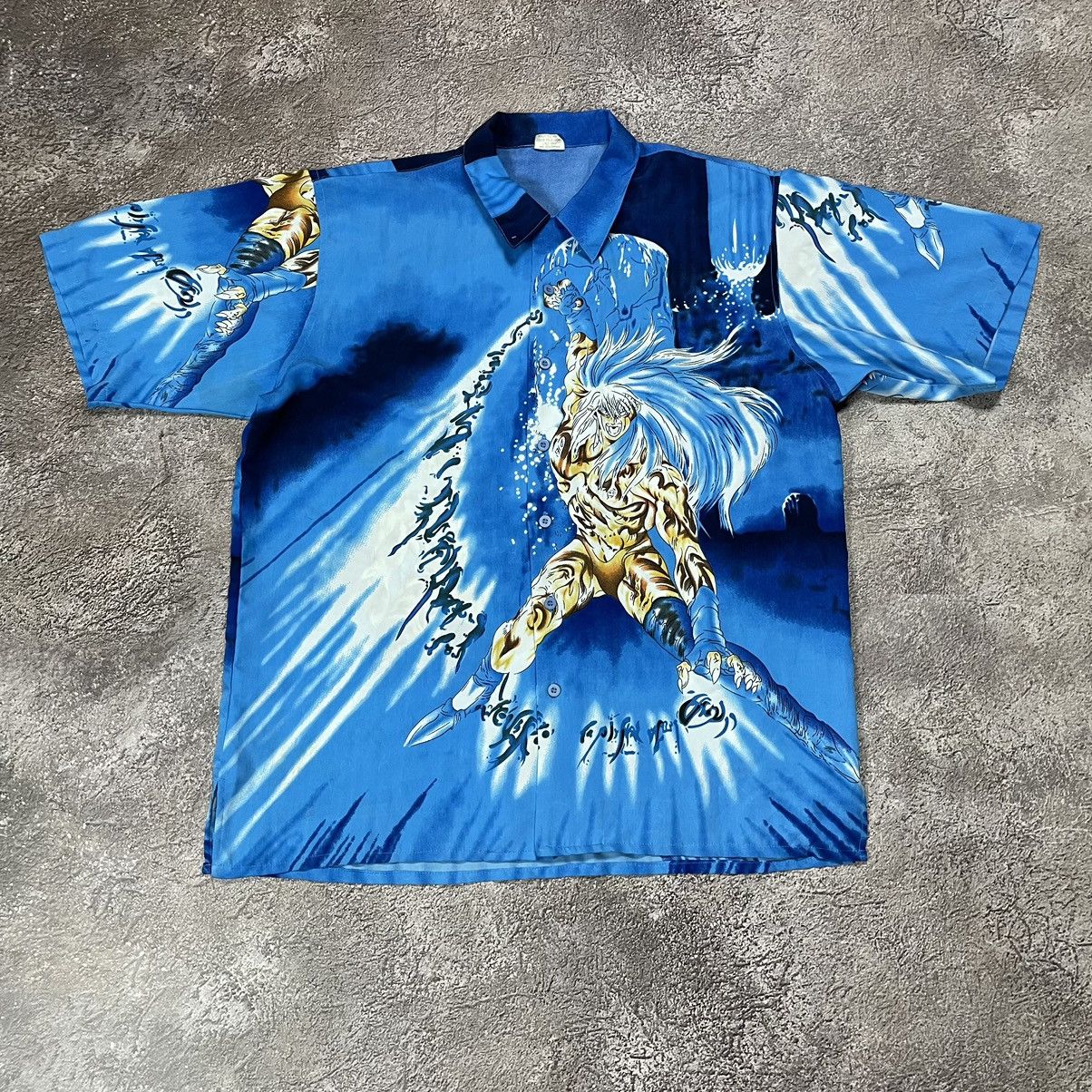 Vintage Vintage Y2K Dragon Graphic Tee All Over Print Sun Faded XL Size US XL / EU 56 / 4 - 2 Thumbnail