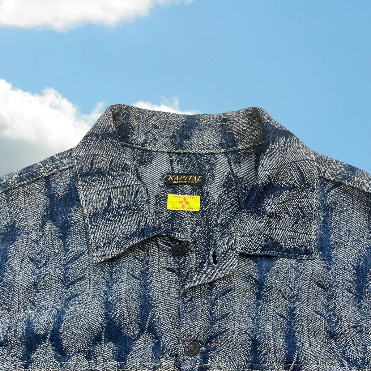 Kapital Kapital Feather Denim Jacket (Indigo) Size US XL / EU 56 / 4 - 3 Thumbnail