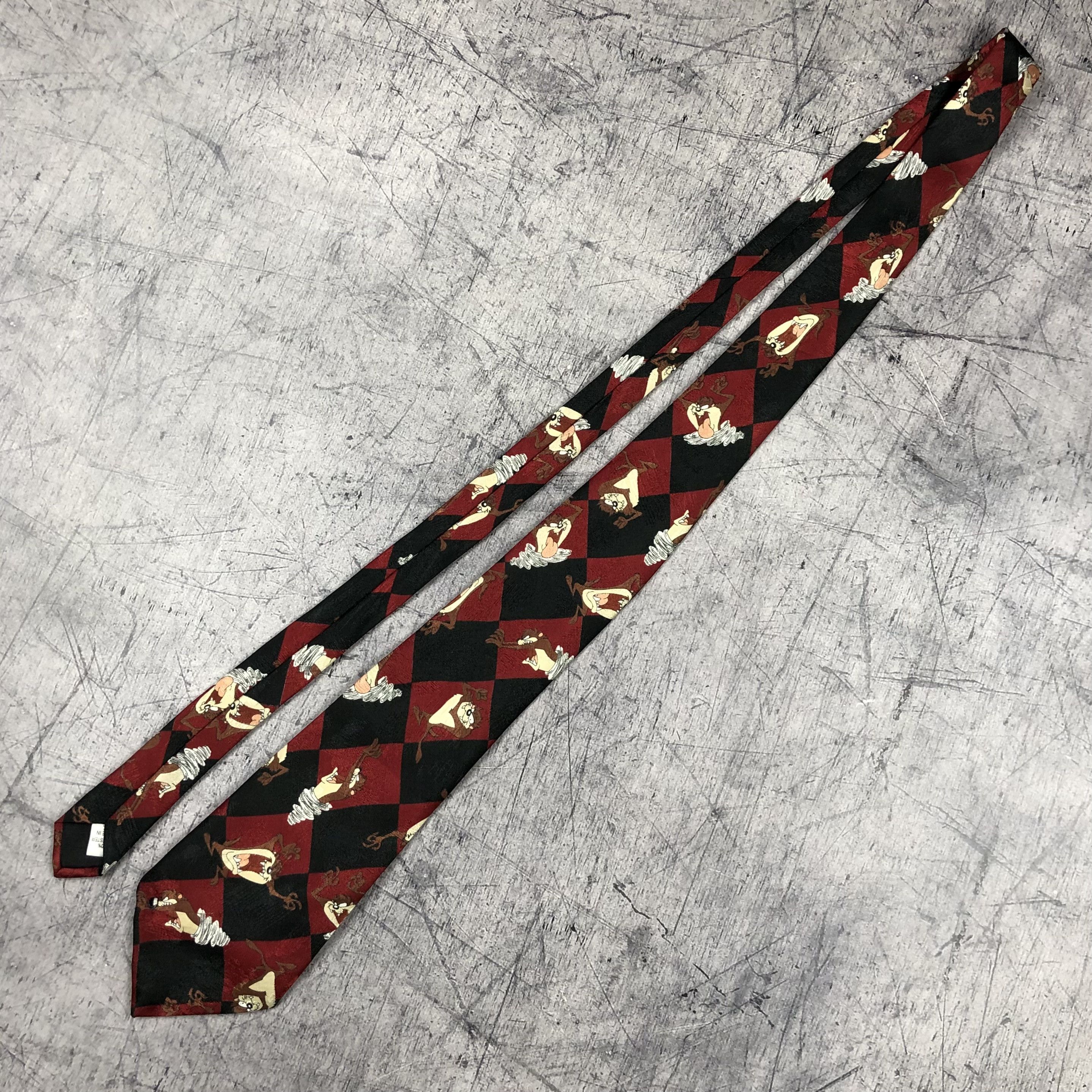 Cartoon Network Vintage 90s Looney Tunes Sylvester Tasmania Devil Tie Size ONE SIZE - 15 Thumbnail