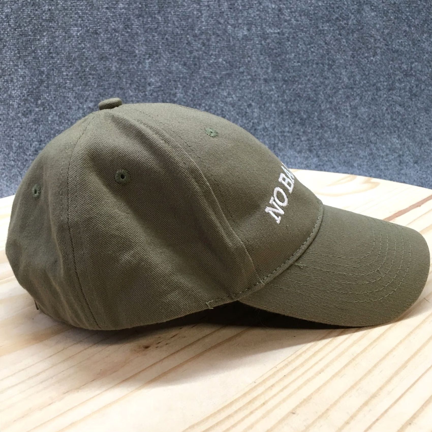 VIBE No Bad Vibes Madden NYC Baseball Cap Hat Mens Green OS Adjustable Curved Brim Size ONE SIZE - 5 Thumbnail