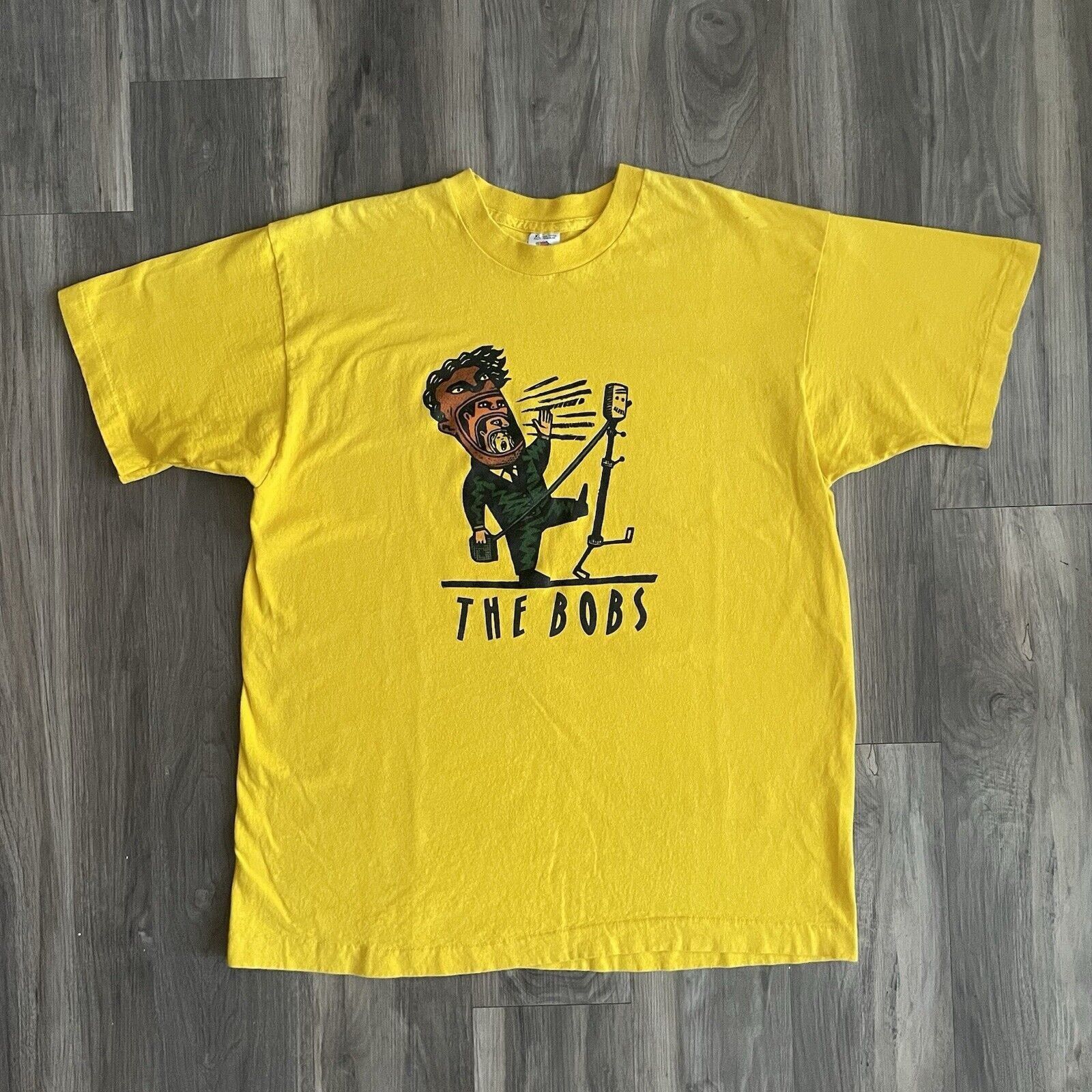 Vintage VINTAGE The Wailers Reggae T-Shirt Men Medium Yellow 70s 