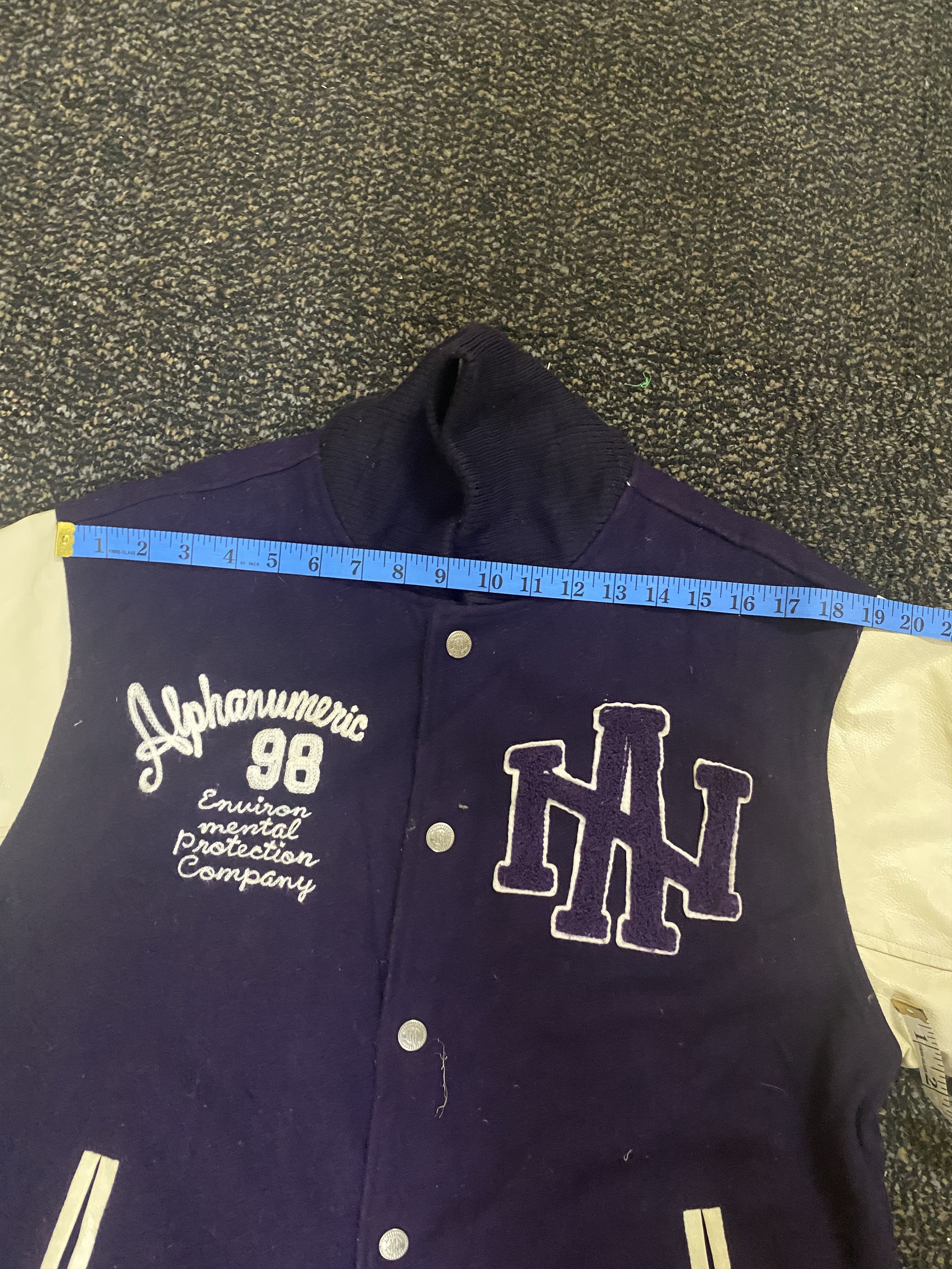 Alpha Industries × Los Angeles Apparel ALPHA NUMERIC LOS ANGELES VARSITY JACKET Size US L / EU 52-54 / 3 - 13 Thumbnail