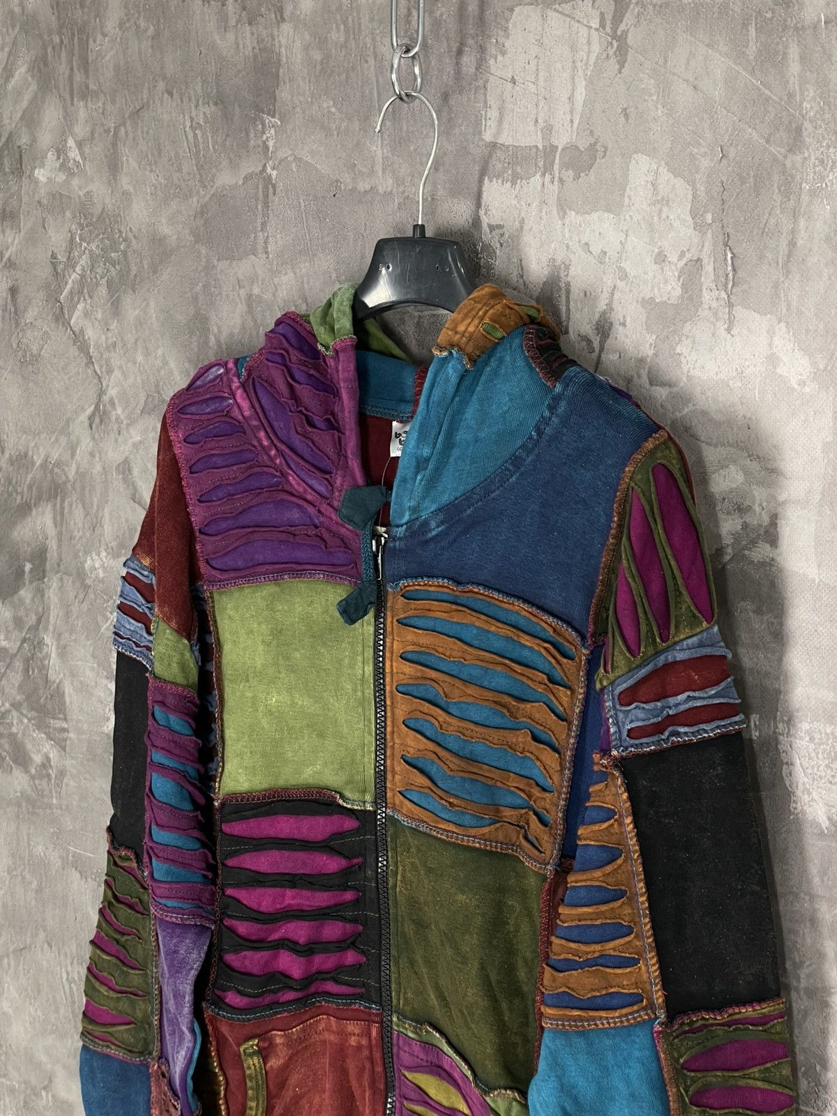 Japanese Brand Y2K Nepal Fantasy Zip Up Hoodie Patchwork vintage 90s native Size M / US 6-8 / IT 42-44 - 7 Thumbnail