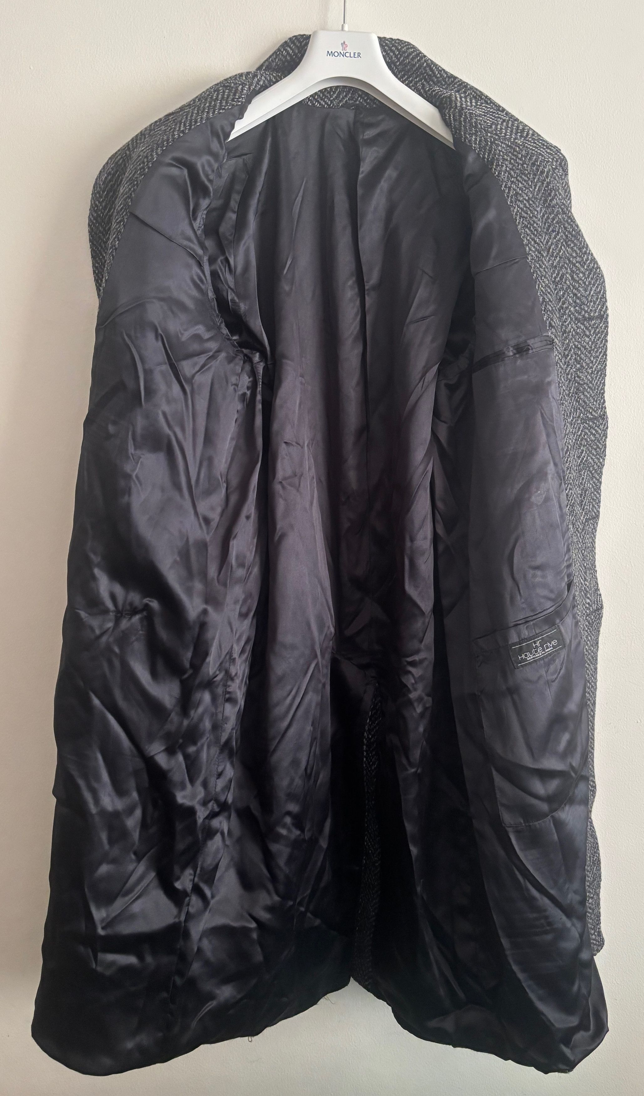 Vintage Haute Rive Paris Herringbone Belted Balmacaan Overcoat Size US M / EU 48-50 / 2 - 7 Thumbnail