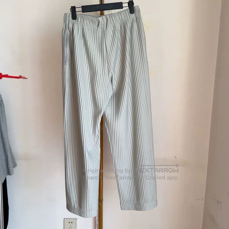 Issey Miyake Issey Miyake Light Gray Ruched Pants Size 30" / US 8 / IT 44 - 2 Thumbnail