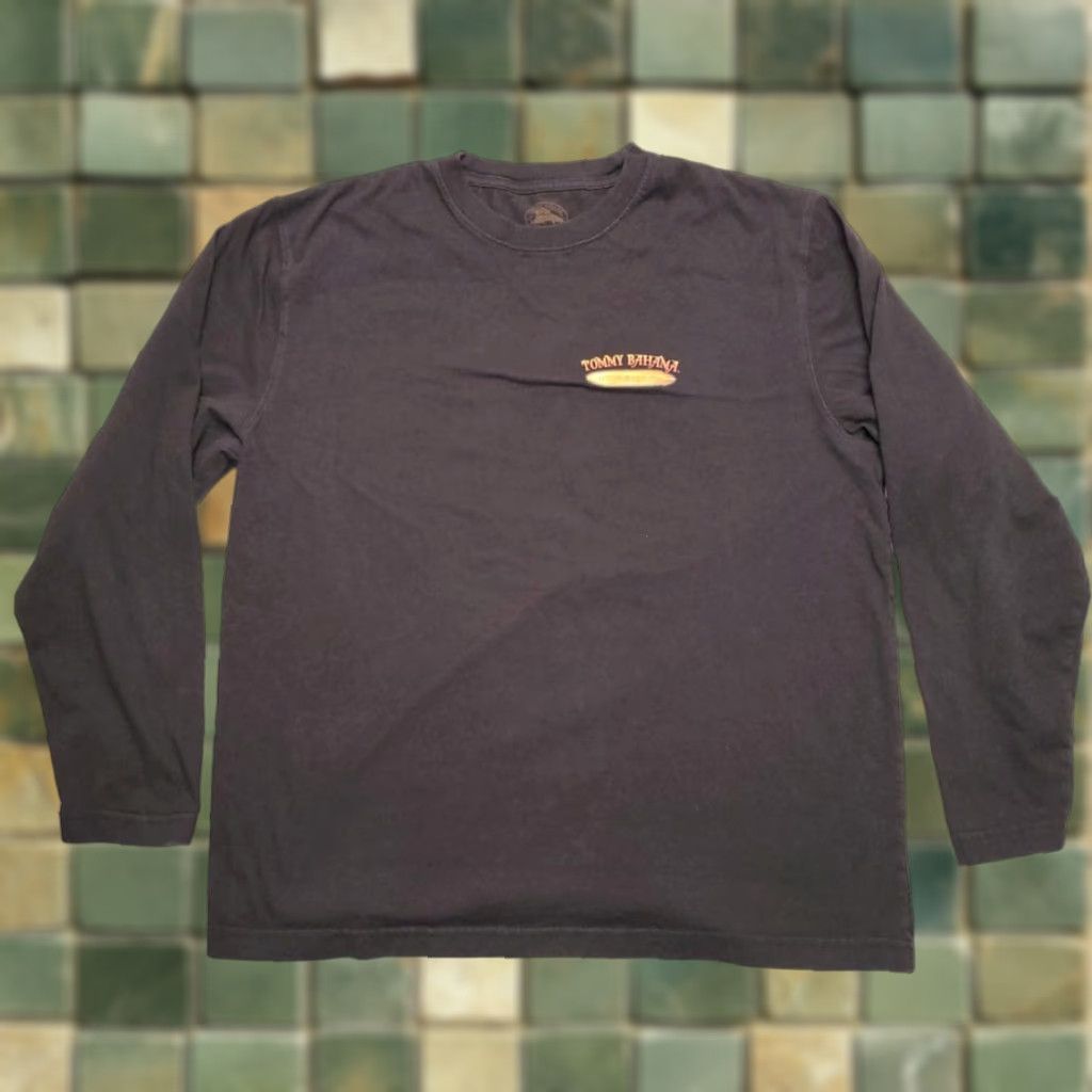 Tommy Bahama VINTAGE Tommy Bahama Shirt Mens L Black Relax Stogies Longboard Cigars Surfing TEE Size US L / EU 52-54 / 3 - 1 Thumbnail