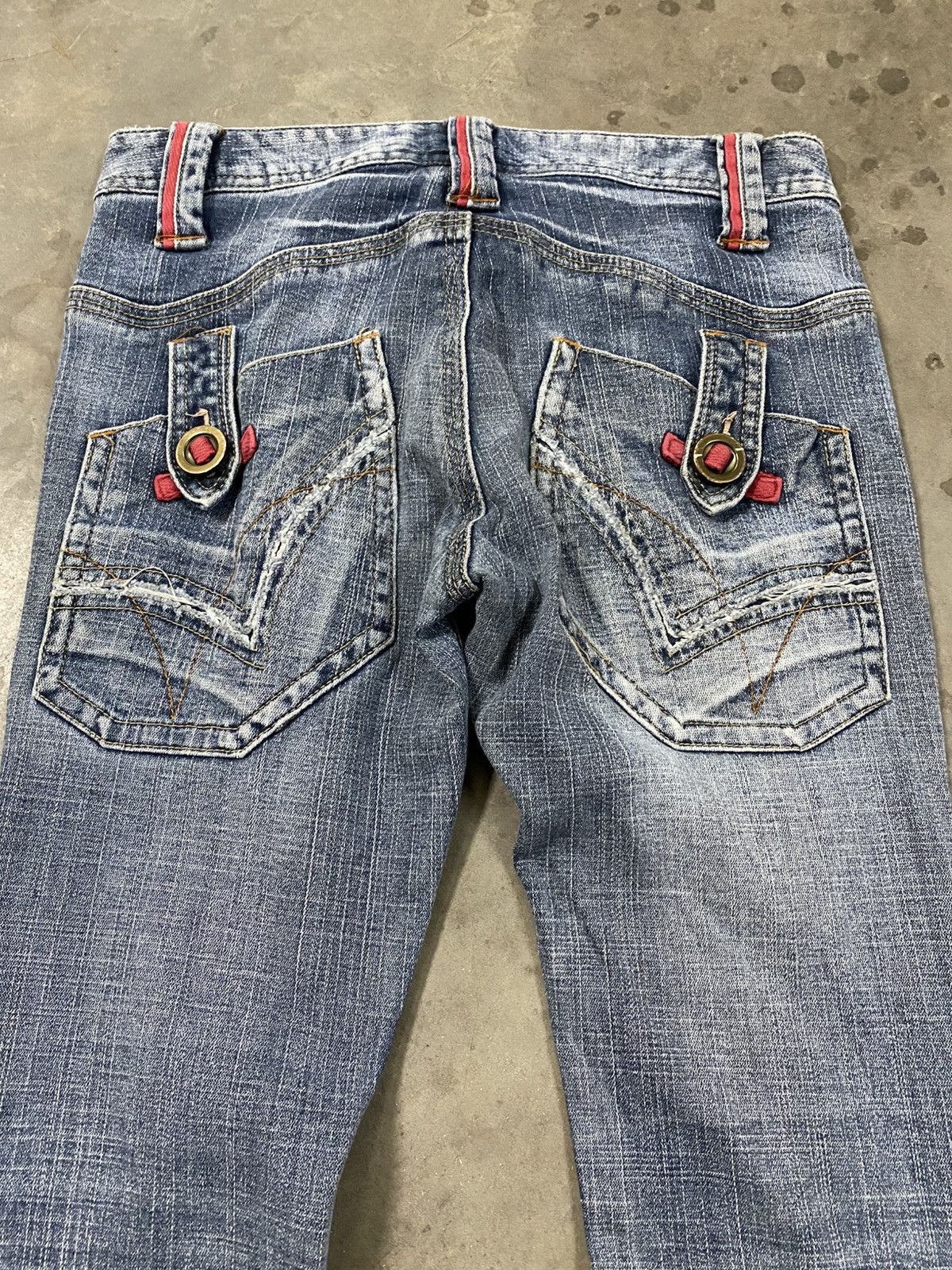 Hysteric Glamour Flare Jeans Japanese BCBG Vintage Wash Blue @309 Size US 28 / EU 44 - 2 Thumbnail