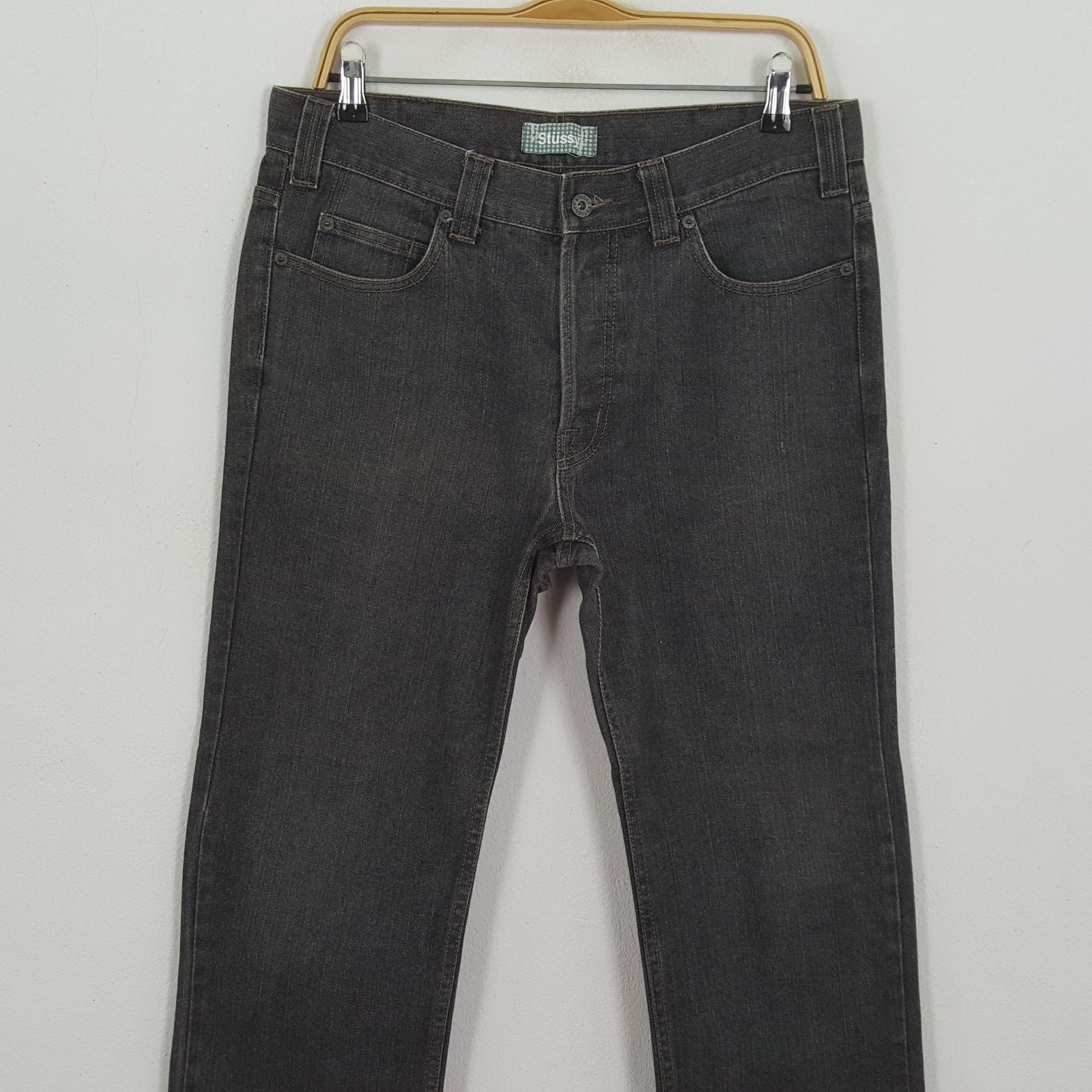 Stussy × Vintage Vintage STUSSY Streetwear Skateboard Logo Style Jeans Size US 33 - 5 Thumbnail