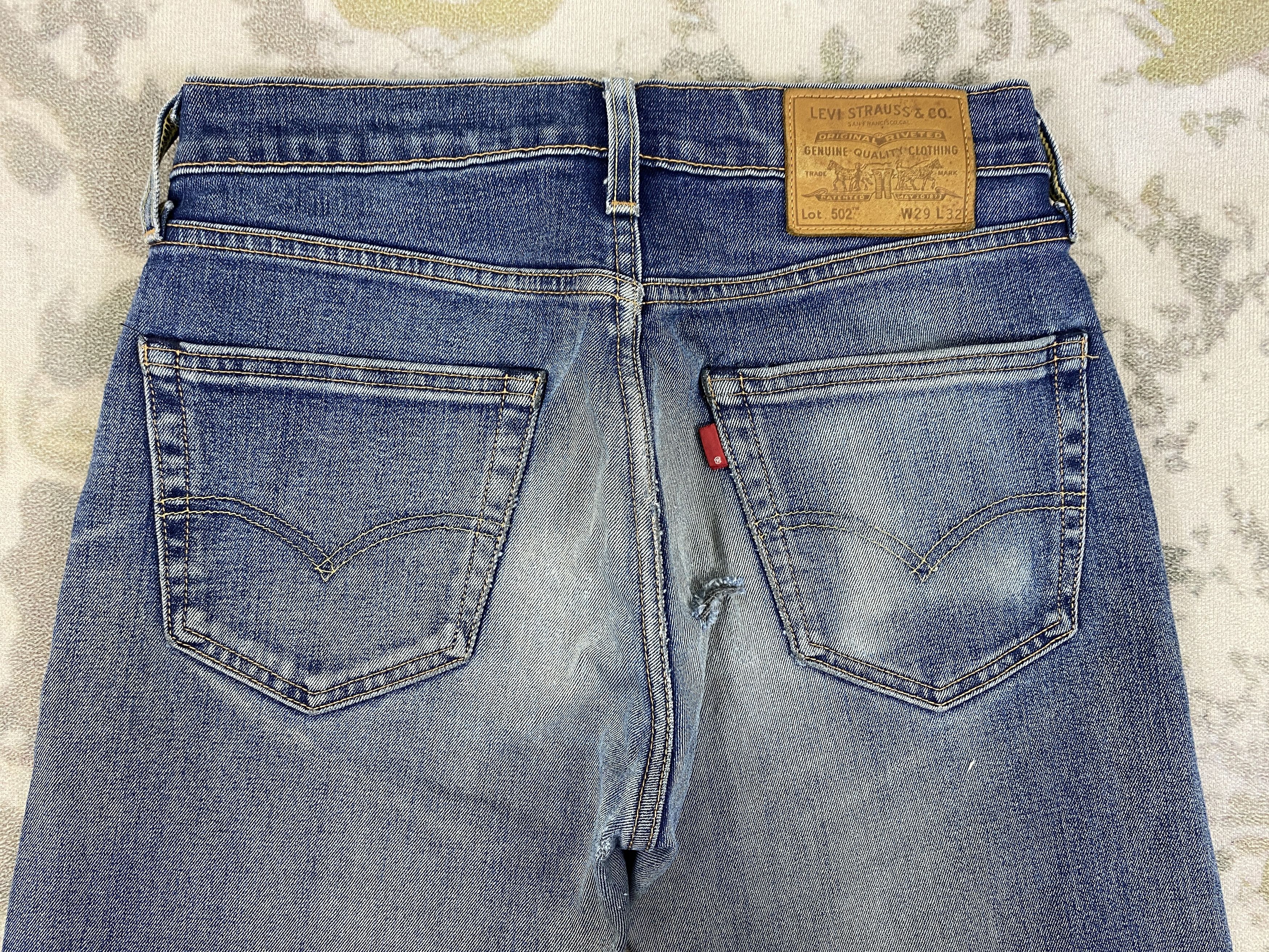 Levi's Distressed Blue Levi's 502 Jeans 28x28.5 - JN3727 Size US 28 / EU 44 - 5 Thumbnail