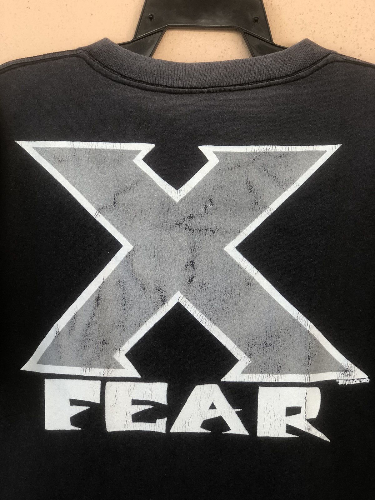 No Fear × Vintage Vintage 90s NO FEAR X Fear Streetwear Tee Size US L / EU 52-54 / 3 - 3 Thumbnail