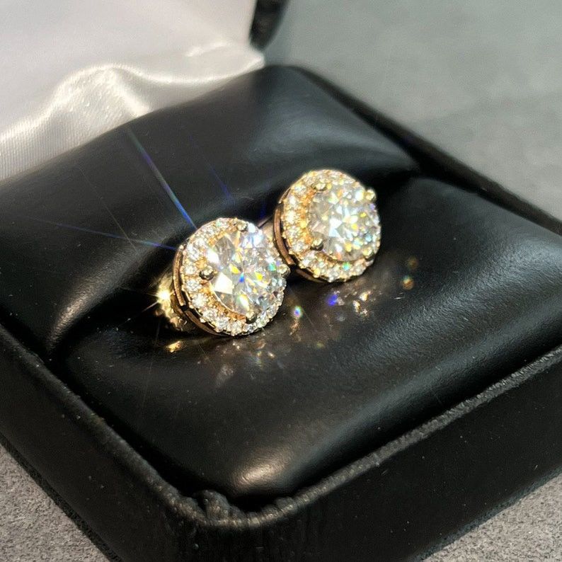 Other VVS1 Halo Cut Moissanite Earrings Size ONE SIZE - 2 Thumbnail