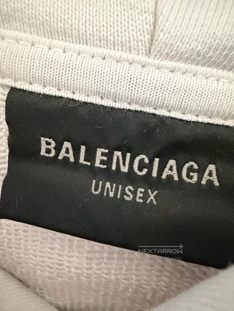 Balenciaga Balenciaga White Hole Tape Letter Printed Hoodie Size US M / EU 48-50 / 2 - 4 Thumbnail