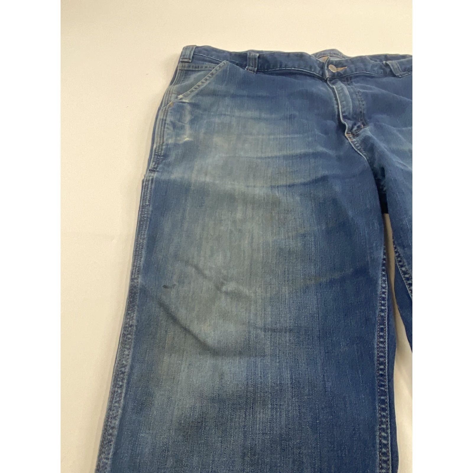 Carhartt Carhartt Jeans Mens Size 40x30 Blue Denim Straight Belt Loops Regular Inseam 30 in Mens Ready Size US 40 / EU 56 - 7 Thumbnail