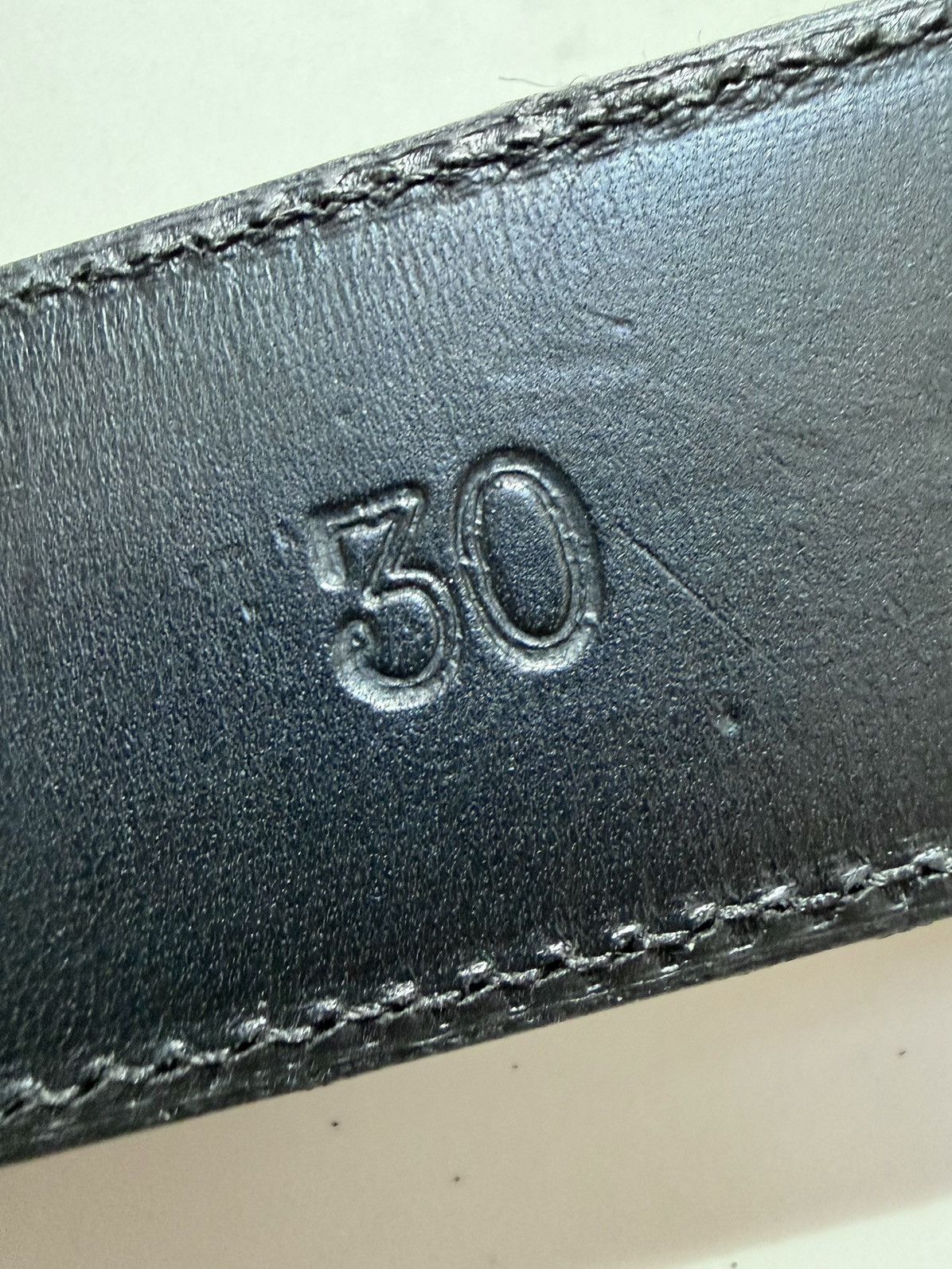 Chrome Hearts Chrome Hearts Plain Black Leather Belt Size 30 - 3 Thumbnail