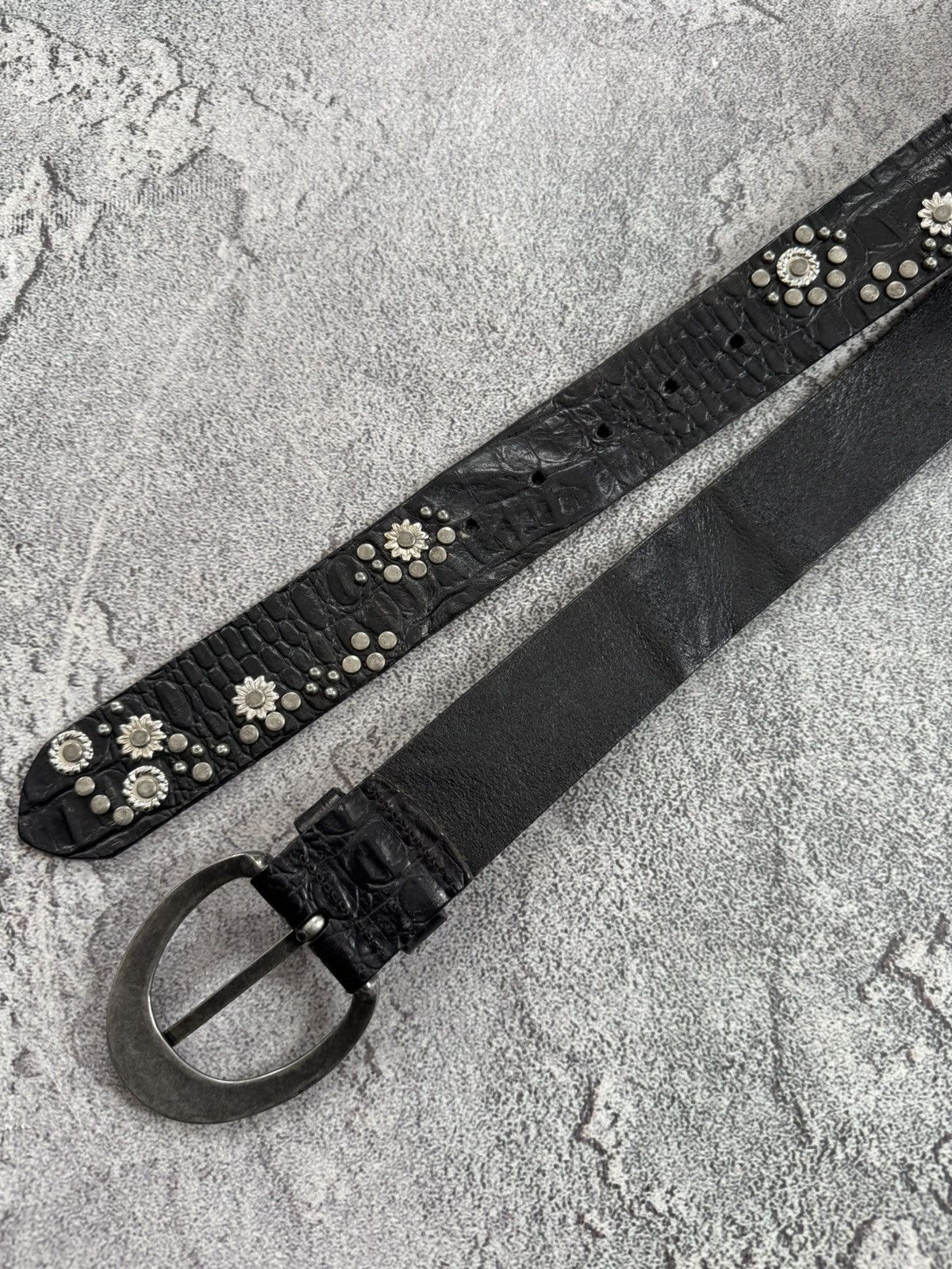 Replay Replay Avantgarde leather belt biker punk gothic L.G.B. Y2K Size ONE SIZE - 7 Thumbnail
